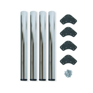 Pernas para mesa, D. 60 mm, reguláveis 830 - 850 mm em aço, 4 un.