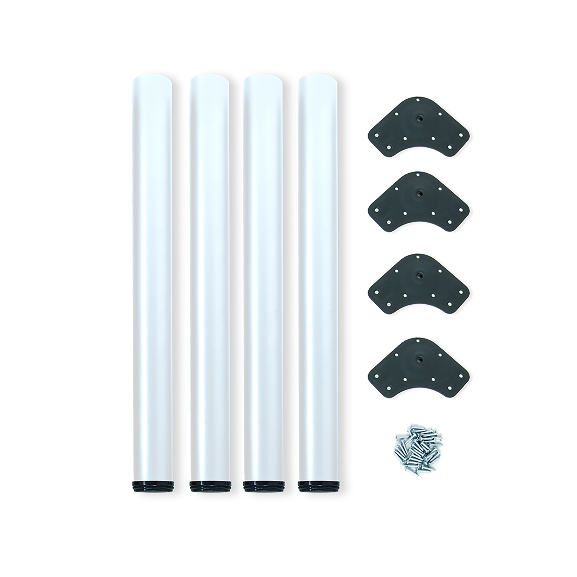 Pernas para mesa, D. 60 mm, reguláveis 710 - 730 mm em aço 4 un.