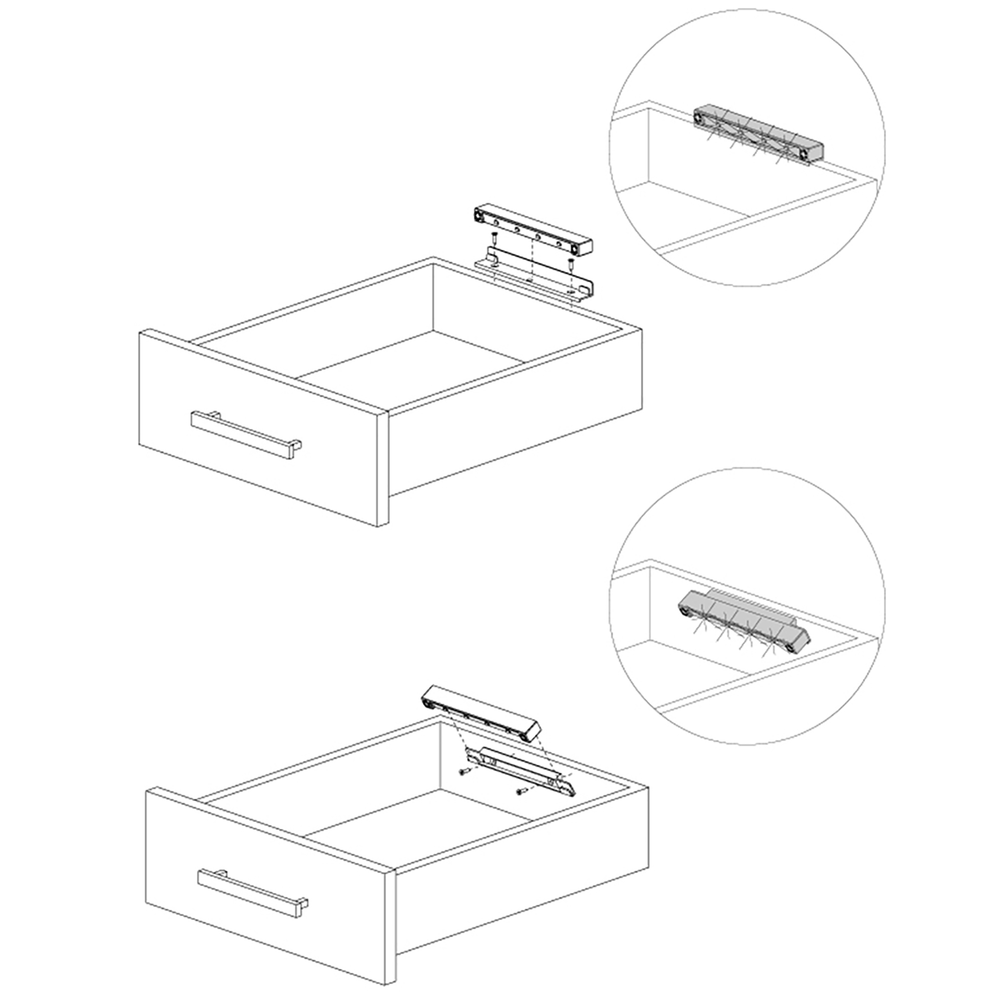 Luz LED a pilhas, para interior de gaveta, sensor de vibração, Luz branca fria, Plástico, Cinza metalizado - Image 3