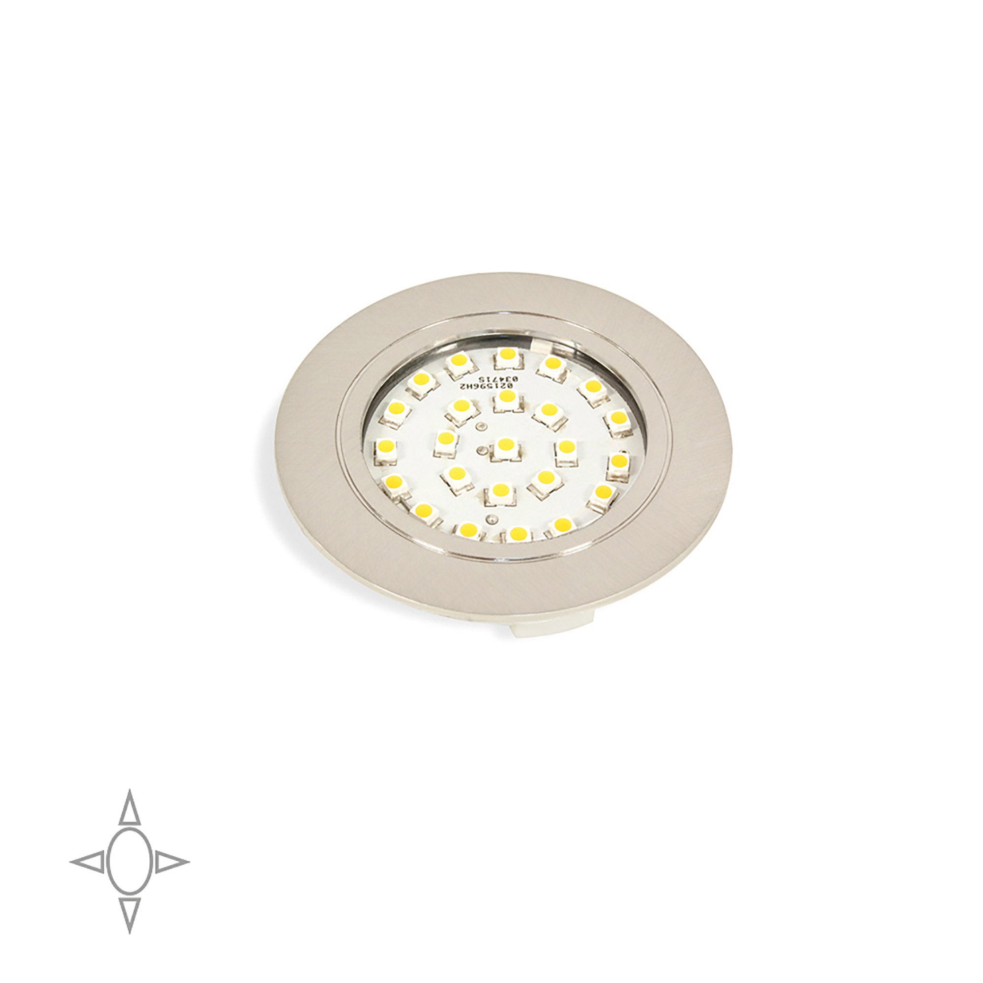 Foco LED, D. 65 mm, para encastrar, Luz branca natural, Plástico, Níquel satinado - Image 4