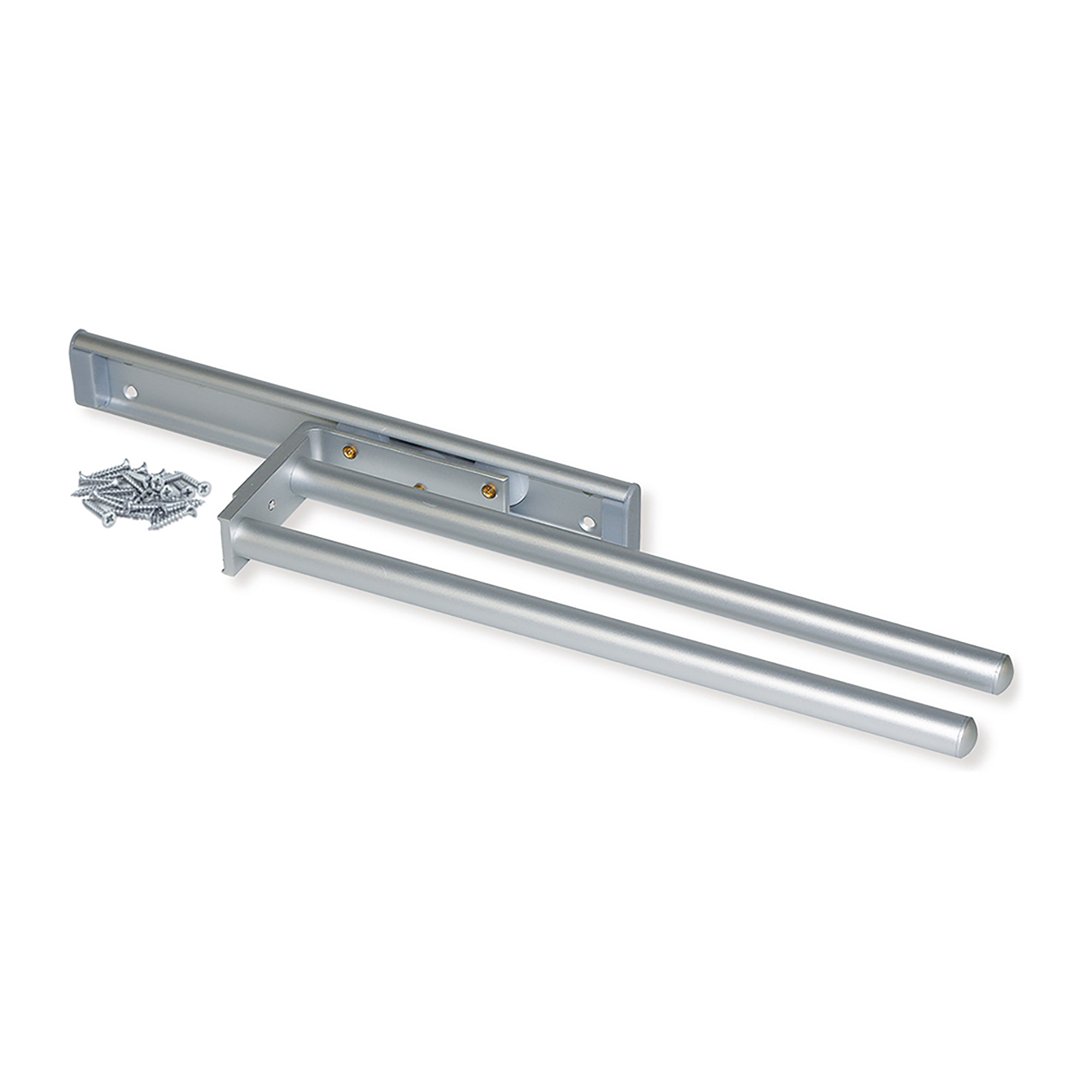 Toalheiro extensível, 2 braços, 310 mm, Alumínio, Anonizado mate - Image 2