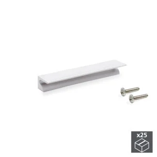 Puxadores para móvel Glasgow, distância entre furos de 64 mm, Alumínio, Anodizado mate, 25  un.