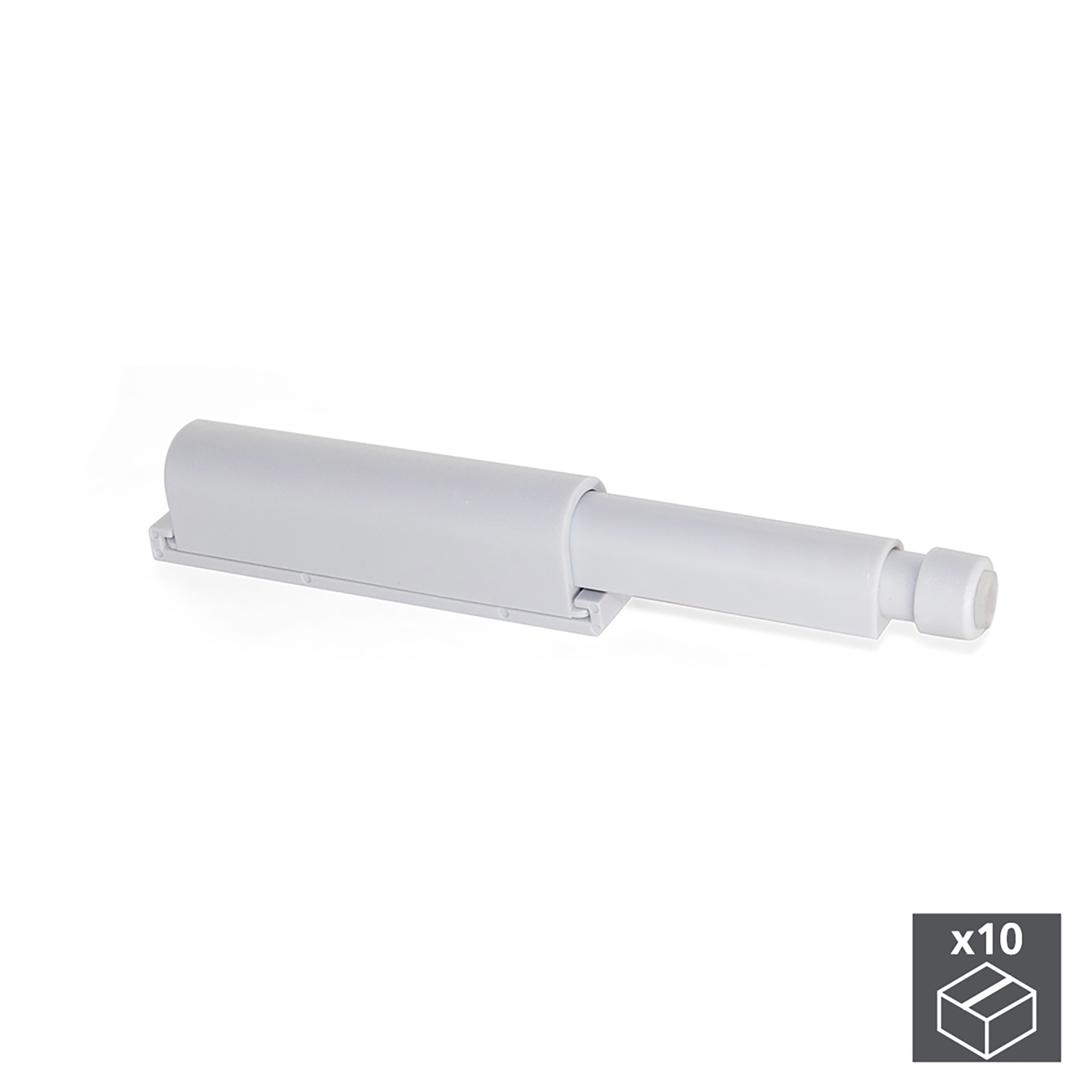 Fecho push para portas, Plástico, Cinza, 10 un. - Image 4