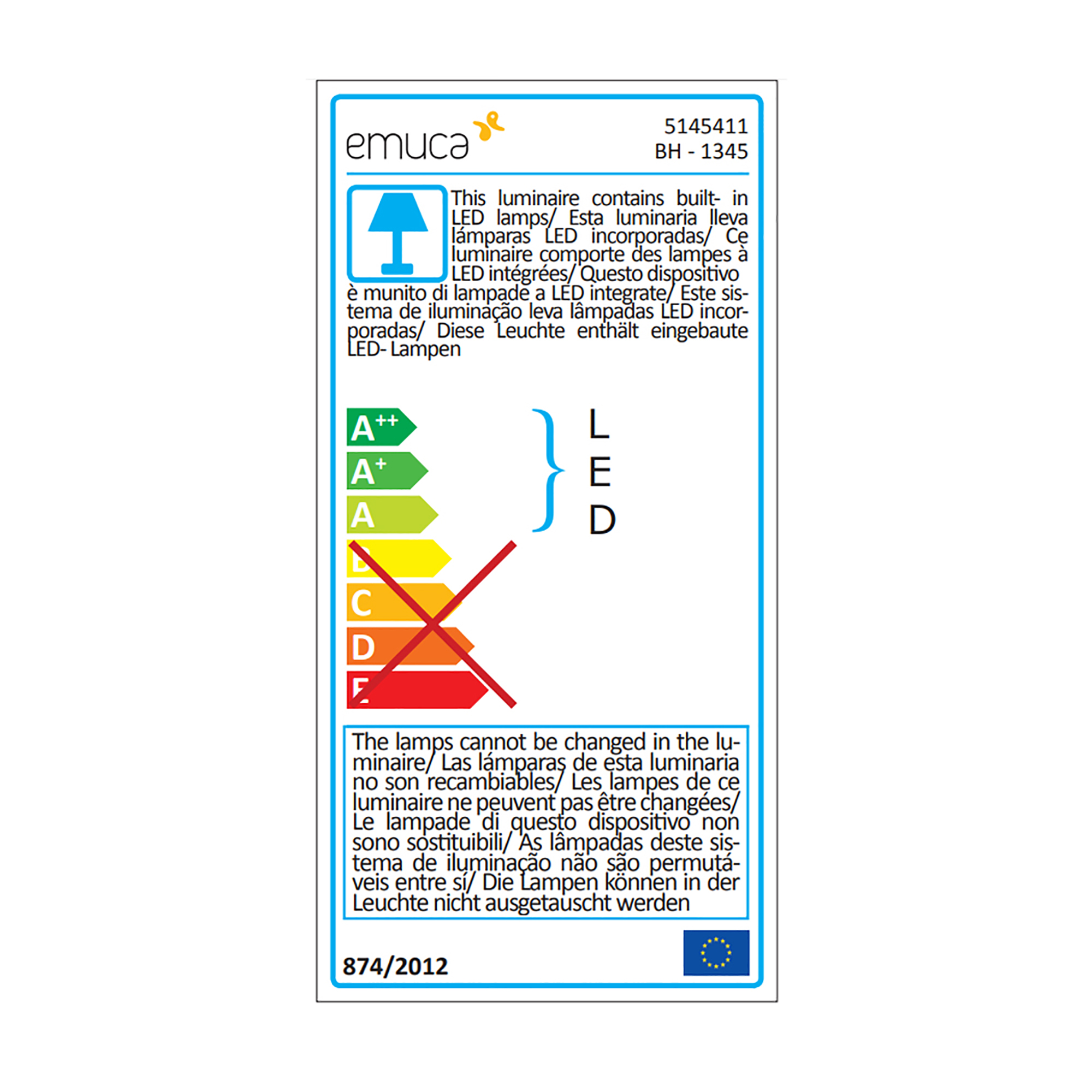 Sistema de iluminação LED para espelho de banho, 450 mm, IP44, luz branca fria, Alumínio e plástico, Cromado - Image 5