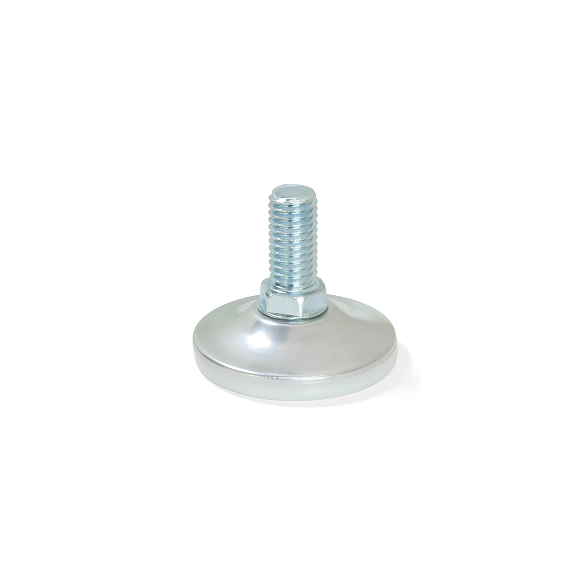 Pé nivelador para móvel, base circular, M10, D. 43 mm, altura 37 mm, Aço e plástico, 10 un. - Image 3