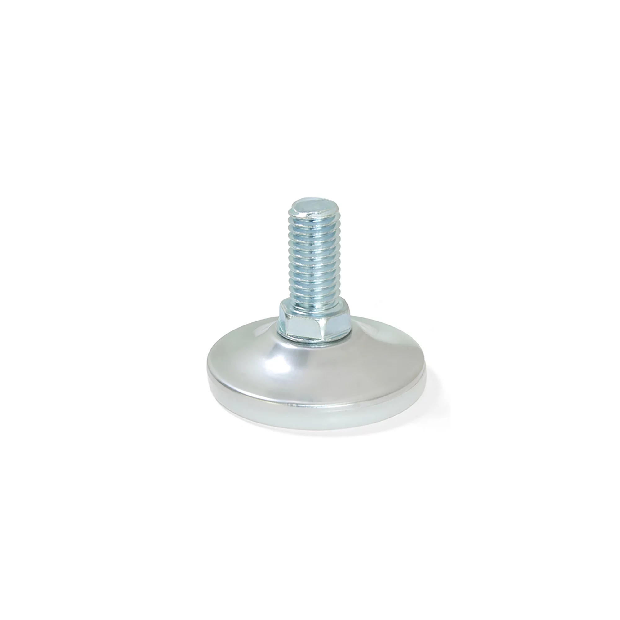 Pé nivelador para móvel, base circular, M10, D. 43 mm, altura 37 mm, Aço e plástico, 10 un. - Image 3