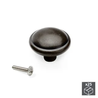 Puxador para móvel, D. 32 mm, Zamak, 25un.