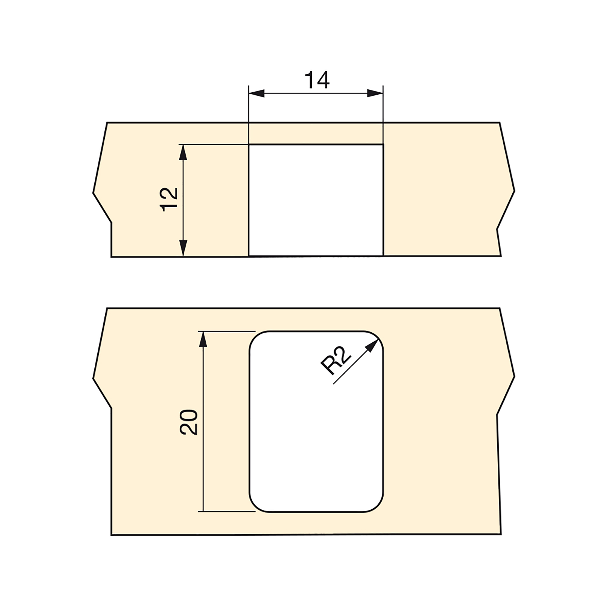 Rodas para móveis, para tampa giratória, D.13 mm, Aço e plástico, 20 un. - Image 3