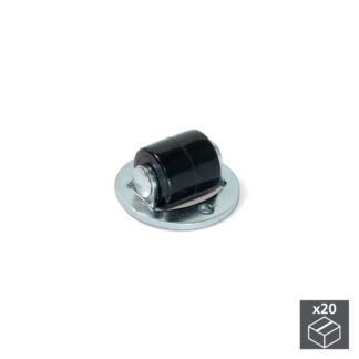Rodas para móveis, para tampa giratória, D.13 mm, Aço e plástico, 20 un.