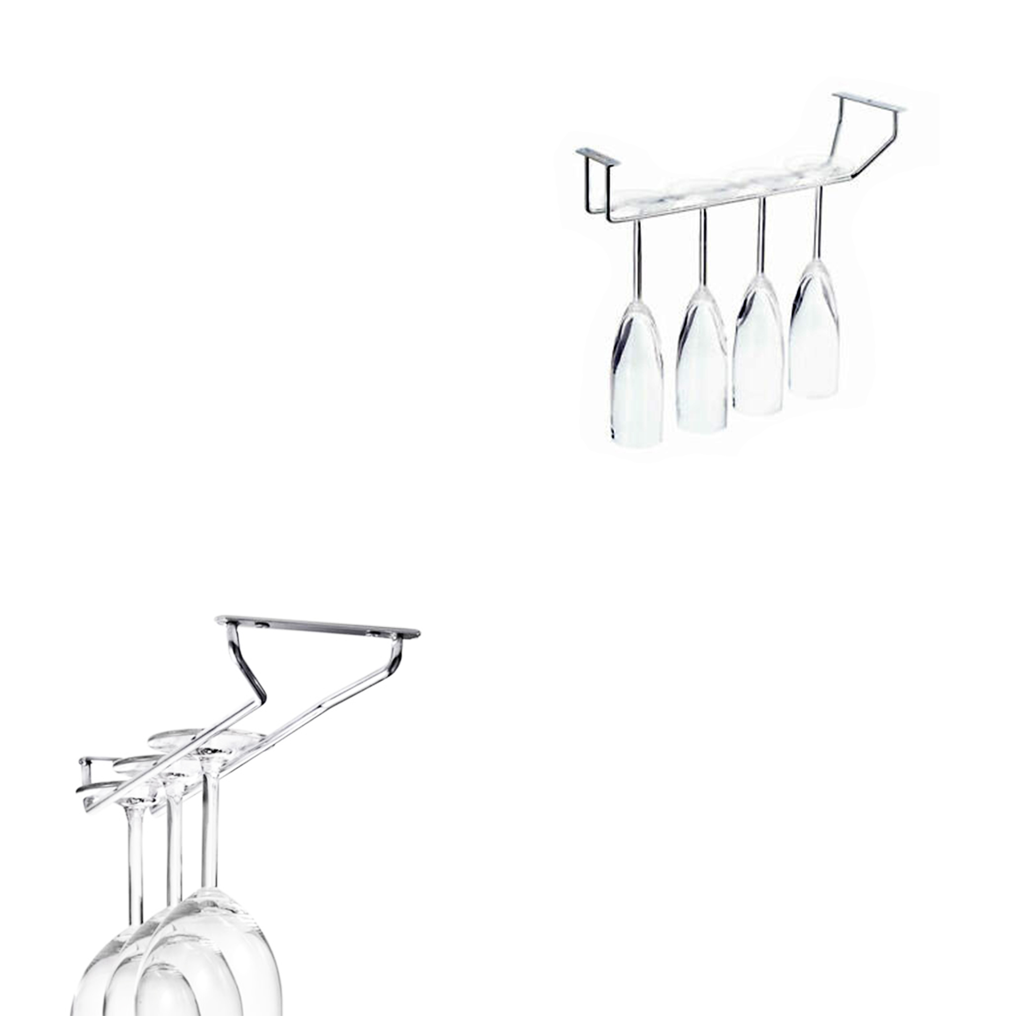 Suporte para copos, 340 mm, aço, acabamento cromado. - Image 6