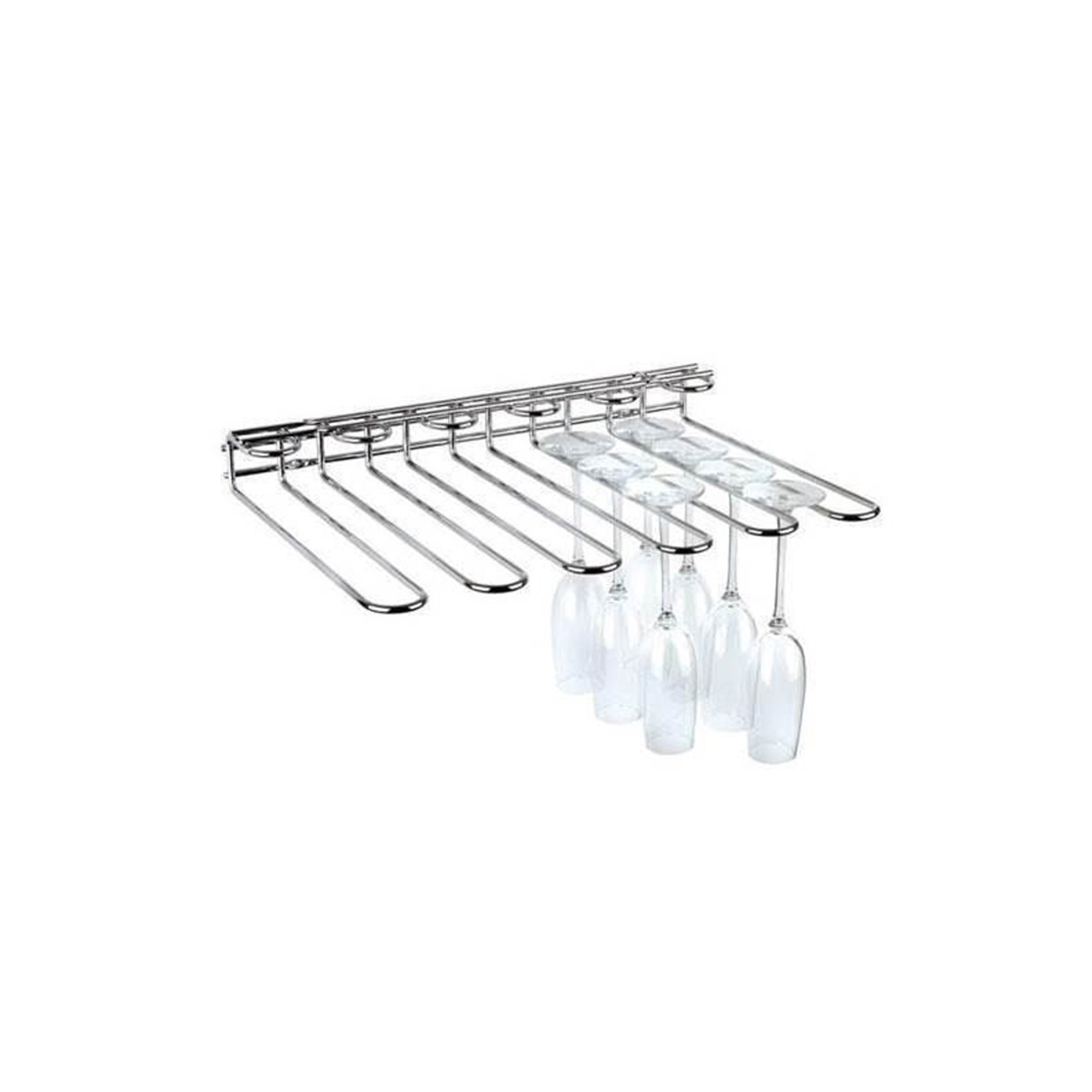 Suporte para copos de 5 linhas, 320 mm, aço, acabamento cromado. - Image 5