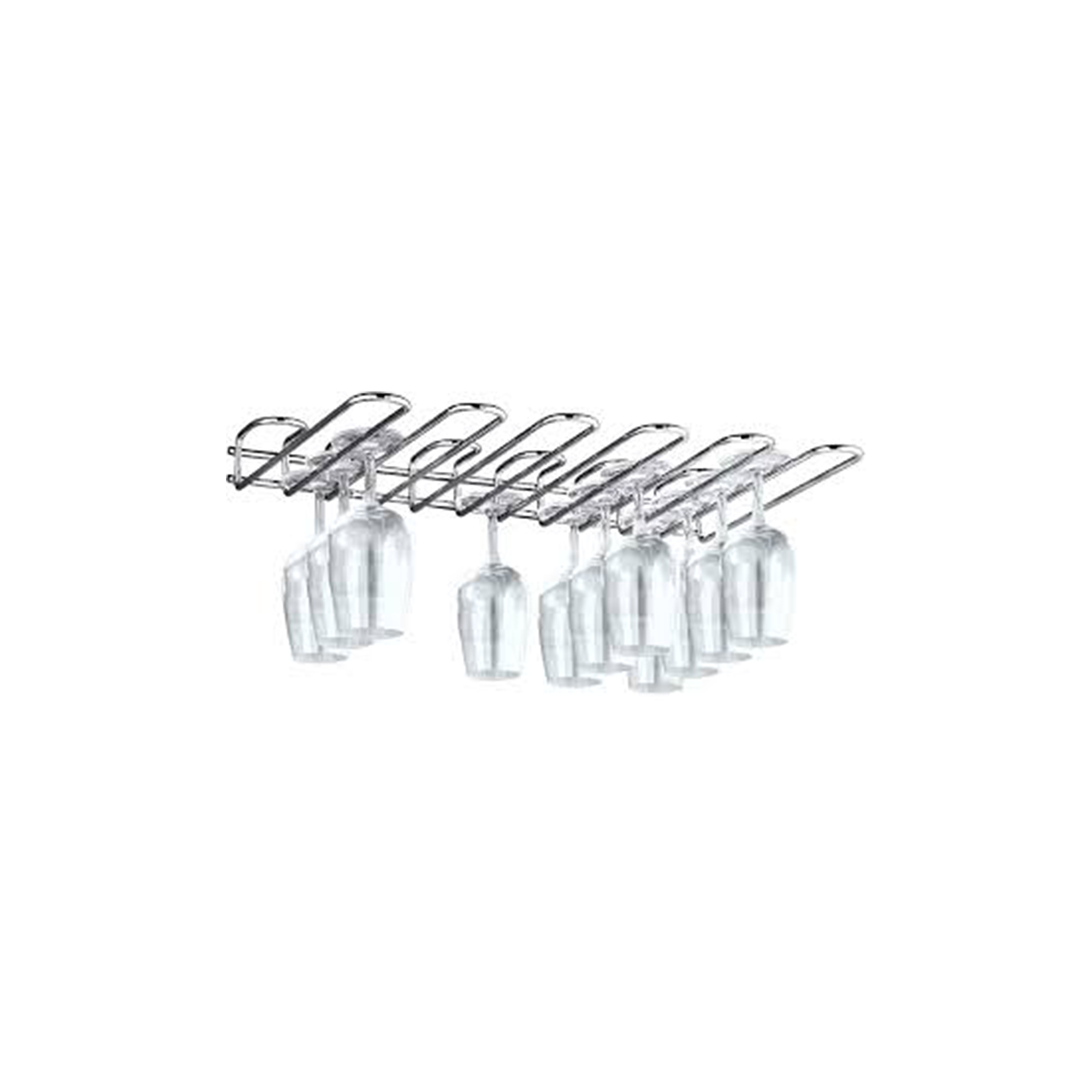 Suporte para copos de 5 linhas, 320 mm, aço, acabamento cromado. - Image 4