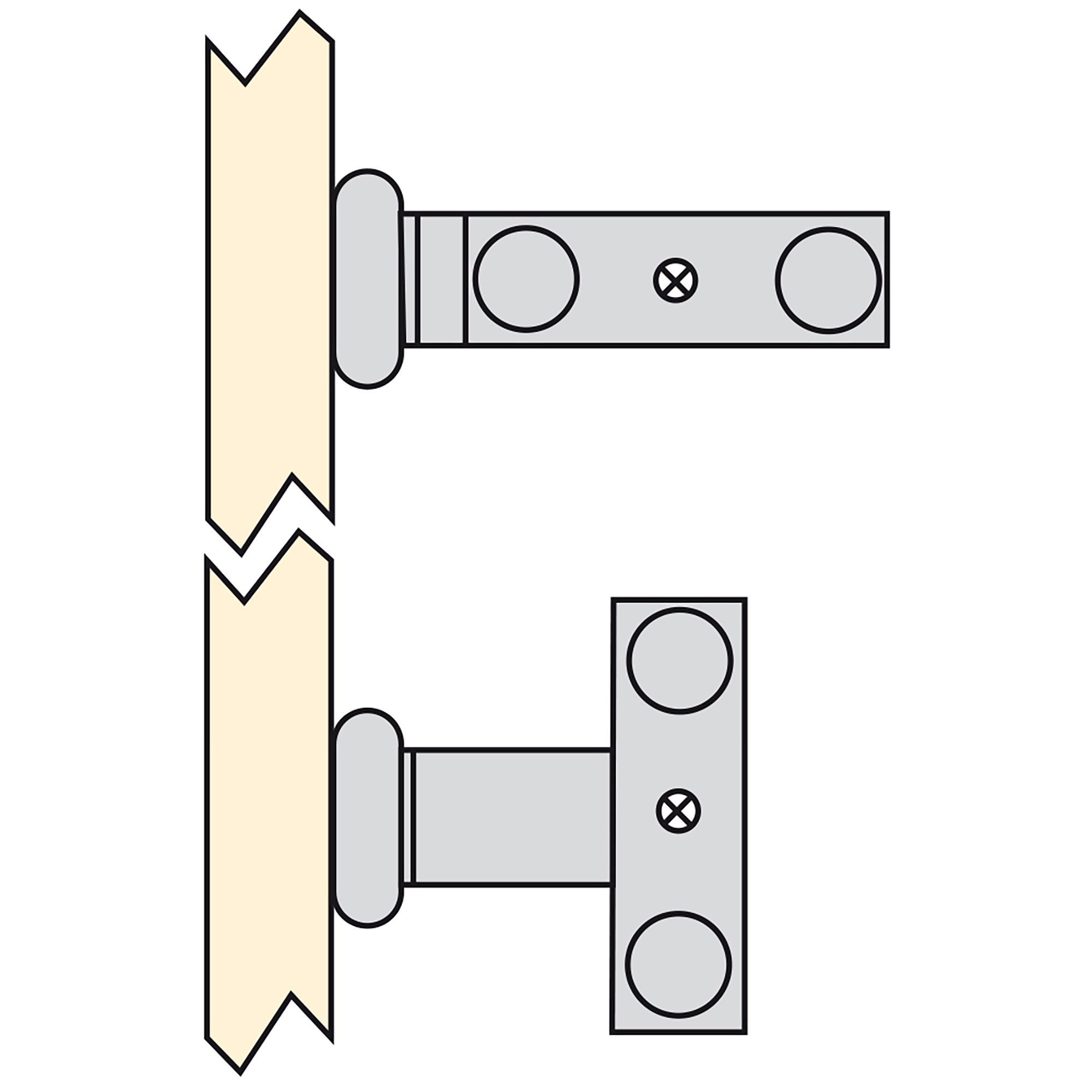 Toalheiro extensível, 2 braços, 310 mm, Alumínio, Branco - Image 5