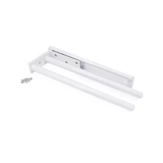 Toalheiro extensível, 2 braços, 310 mm, Alumínio, Branco - FCL