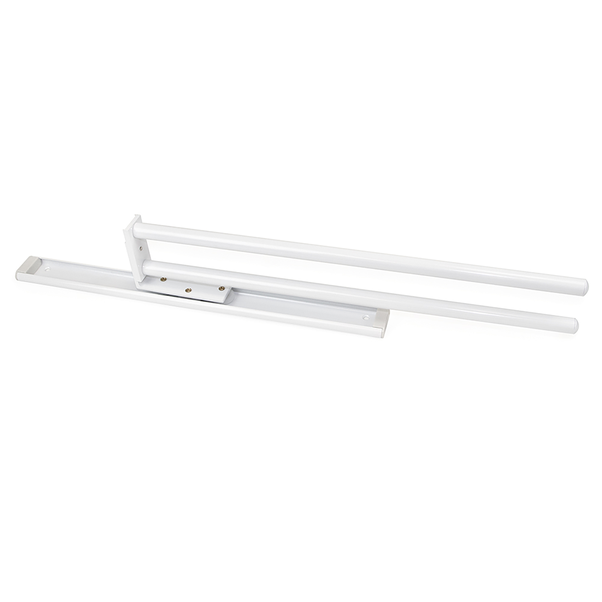 Toalheiro extensível, 2 braços, 440 mm, Alumínio, Branco - Image 5