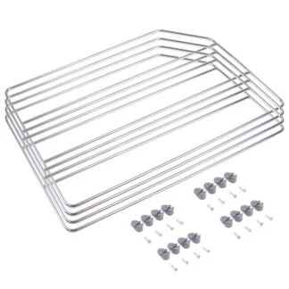 Conjunto de divisórias para armários de cozinha, 4 unidade, aço, cromado.