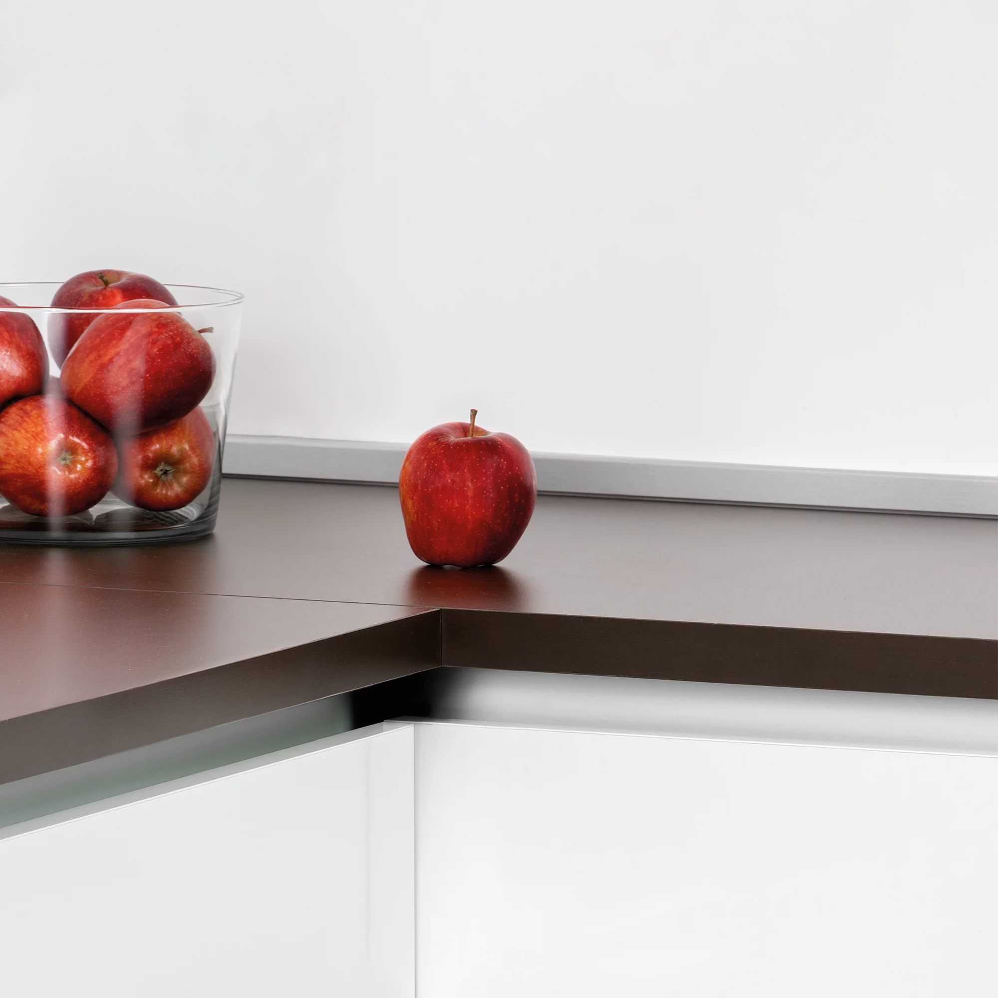 Roda tampo retangular para cozinha, com acessórios para instalação, 3,9 m, plástico, anodizado satinado. - Image 5