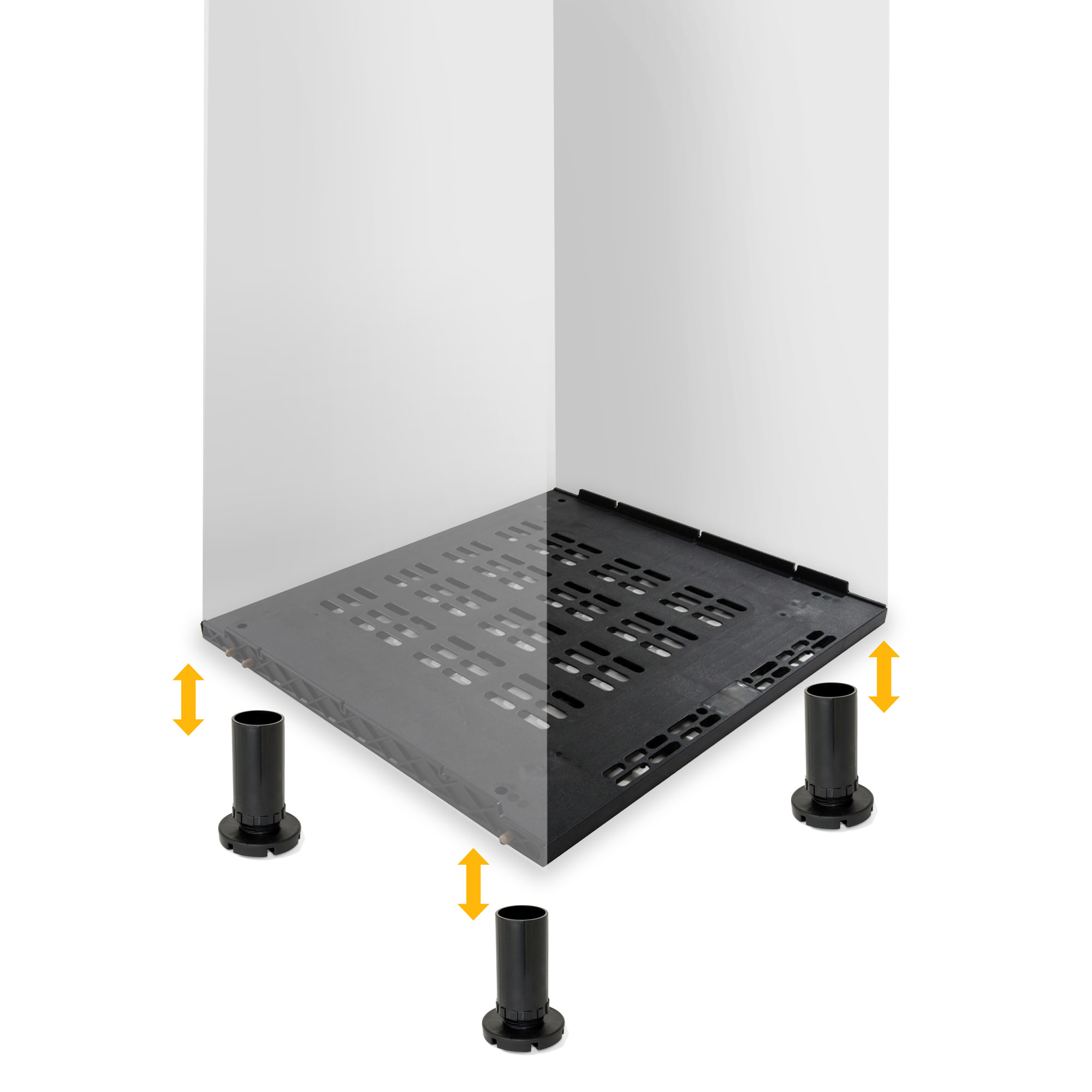 Base ventilação frigorífico, Módulo 600 mm, Plástico, Negro - Image 4