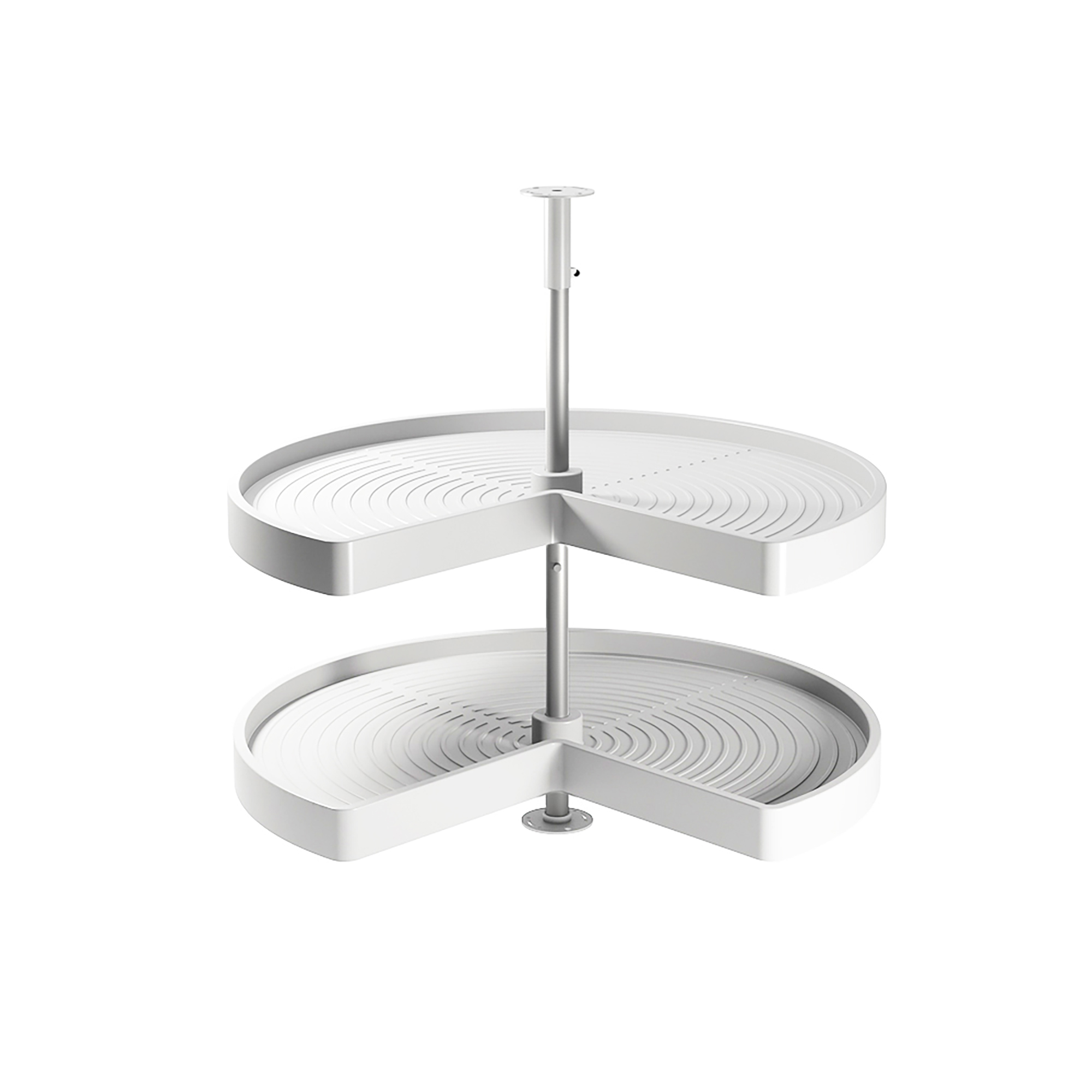 Jogo de travessas giratórias para móvel de cozinha, 270º, módulo 900 mm, Plástico e alumínio, Branco - FCL