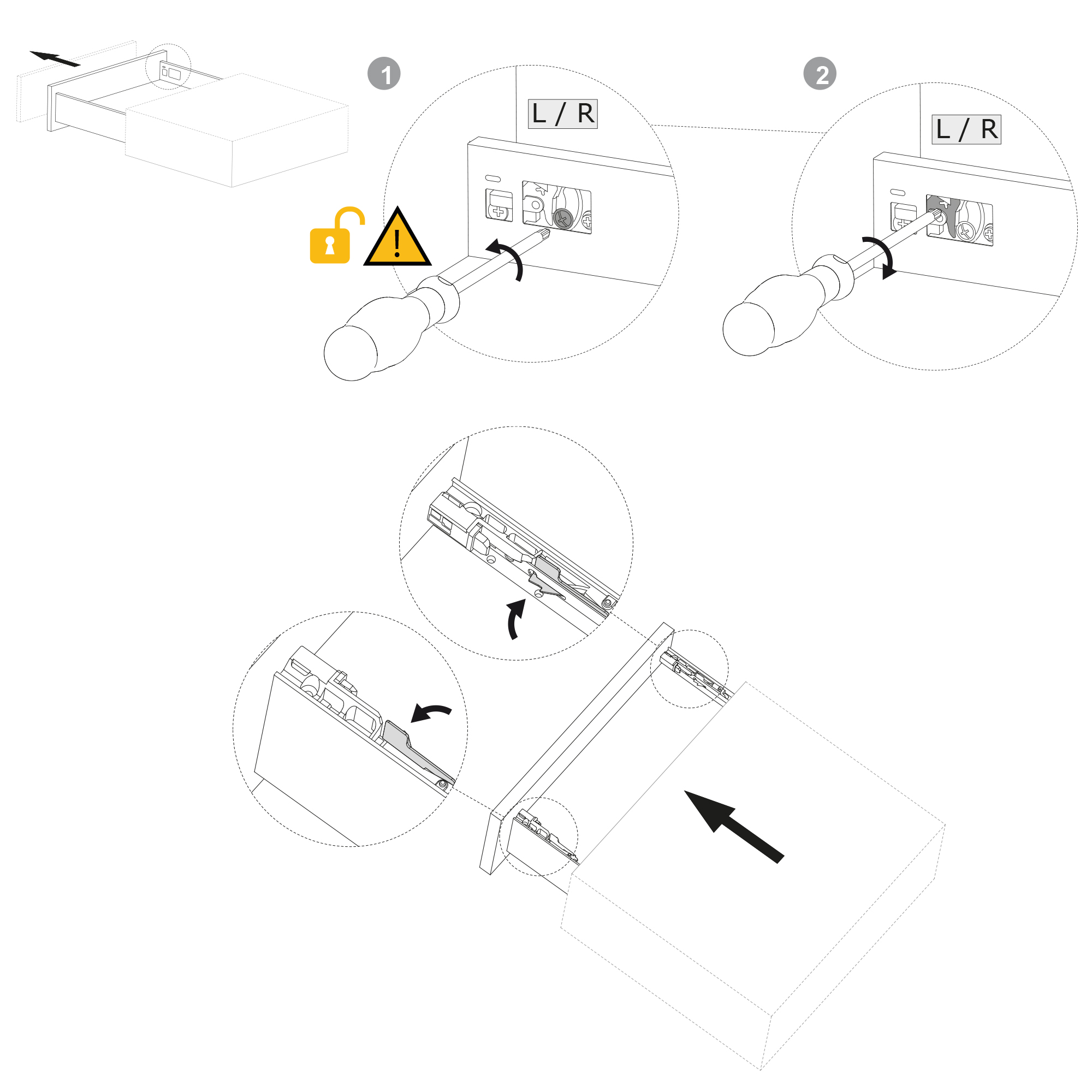 Kit de gaveta para cozinha e banho Vertex, com painéis incluídos, cinza antracite - Image 12