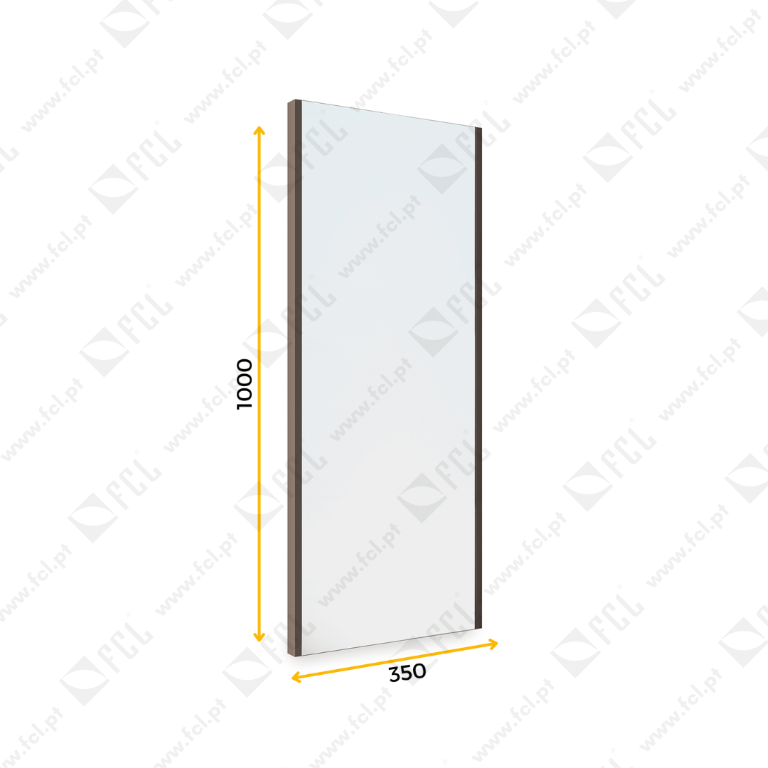 Espelho extraível roupeiro regulável 340x1000mm- FCL