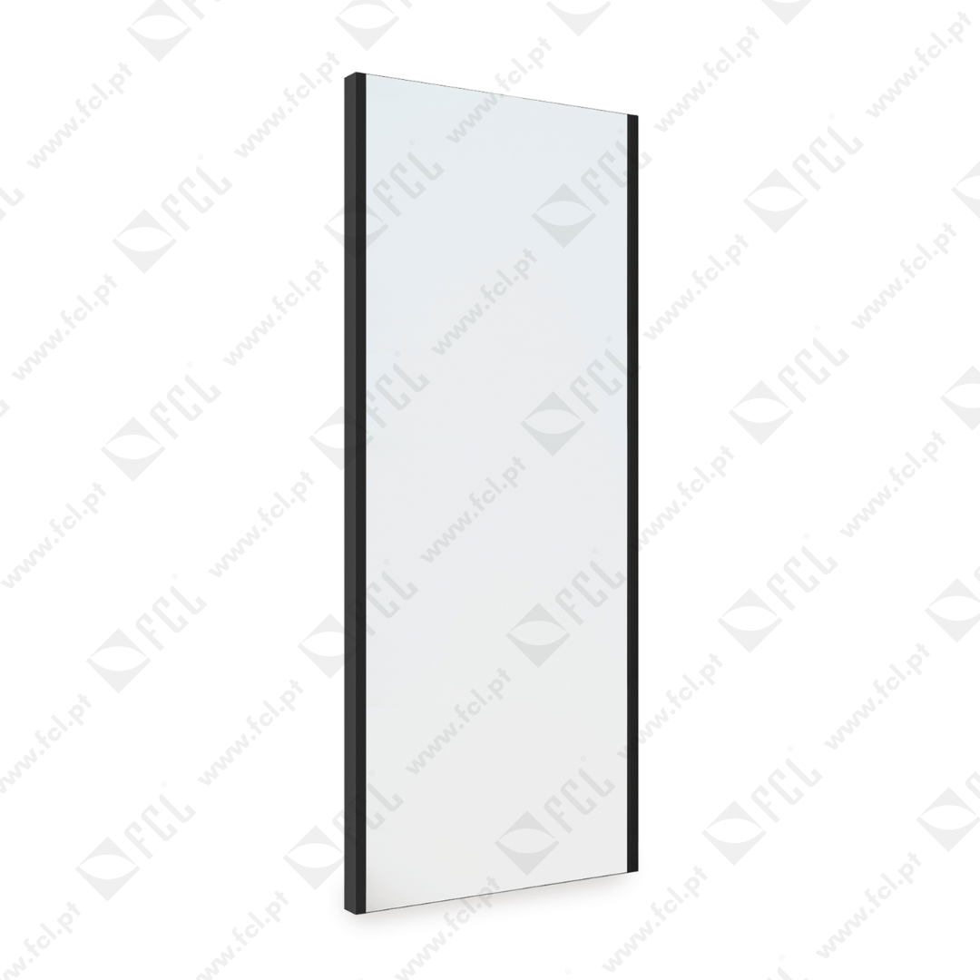Espelho extraível roupeiro regulável 340x1000mm em preto texturado - FCL