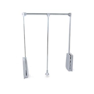 Varão basculante para roupeiro, regulável, até 12 kg em Aço