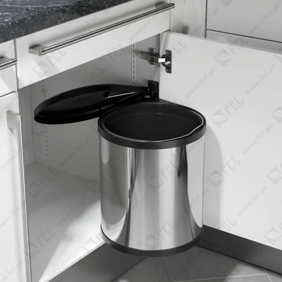 Balde do Lixo HAILO 15L Inox - FCL
