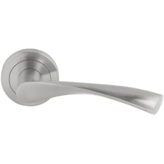 Par de Puxador 8057NM, Inox, com entrada de chave redonda
