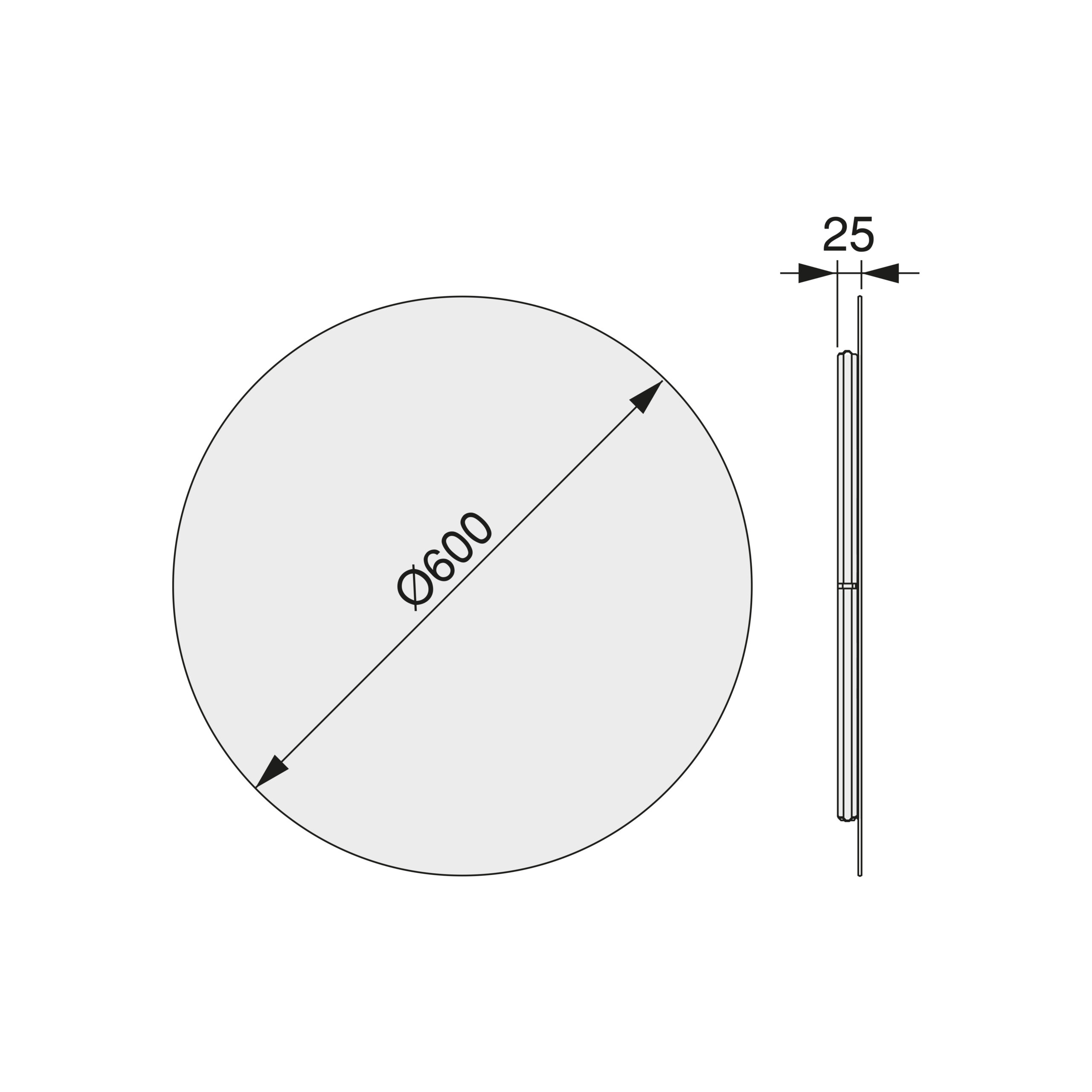 Espelho para banho Cassiopeia com iluminação LED decorativa Ø60 cm - Image 6