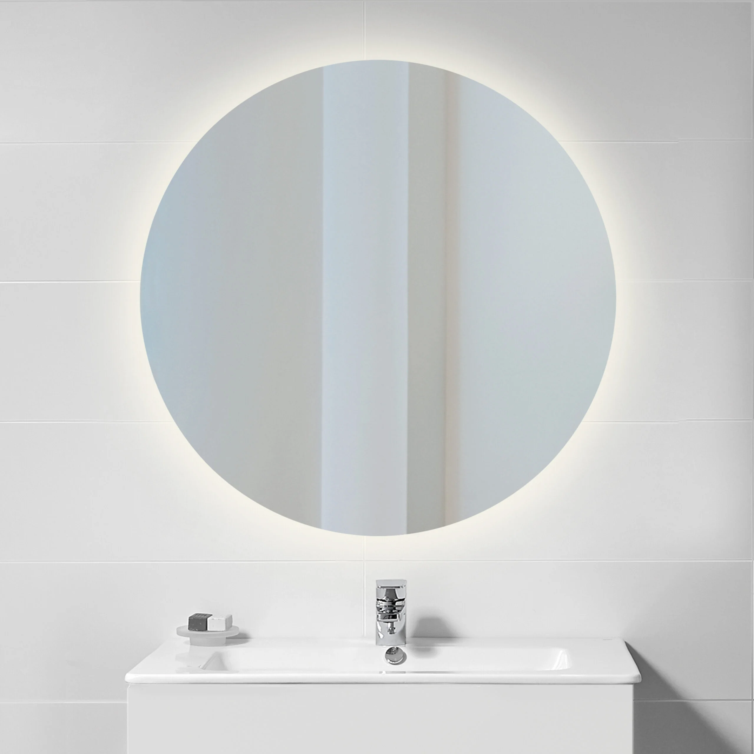 Espelho para banho Cassiopeia com iluminação LED decorativa Ø60 cm - Image 5