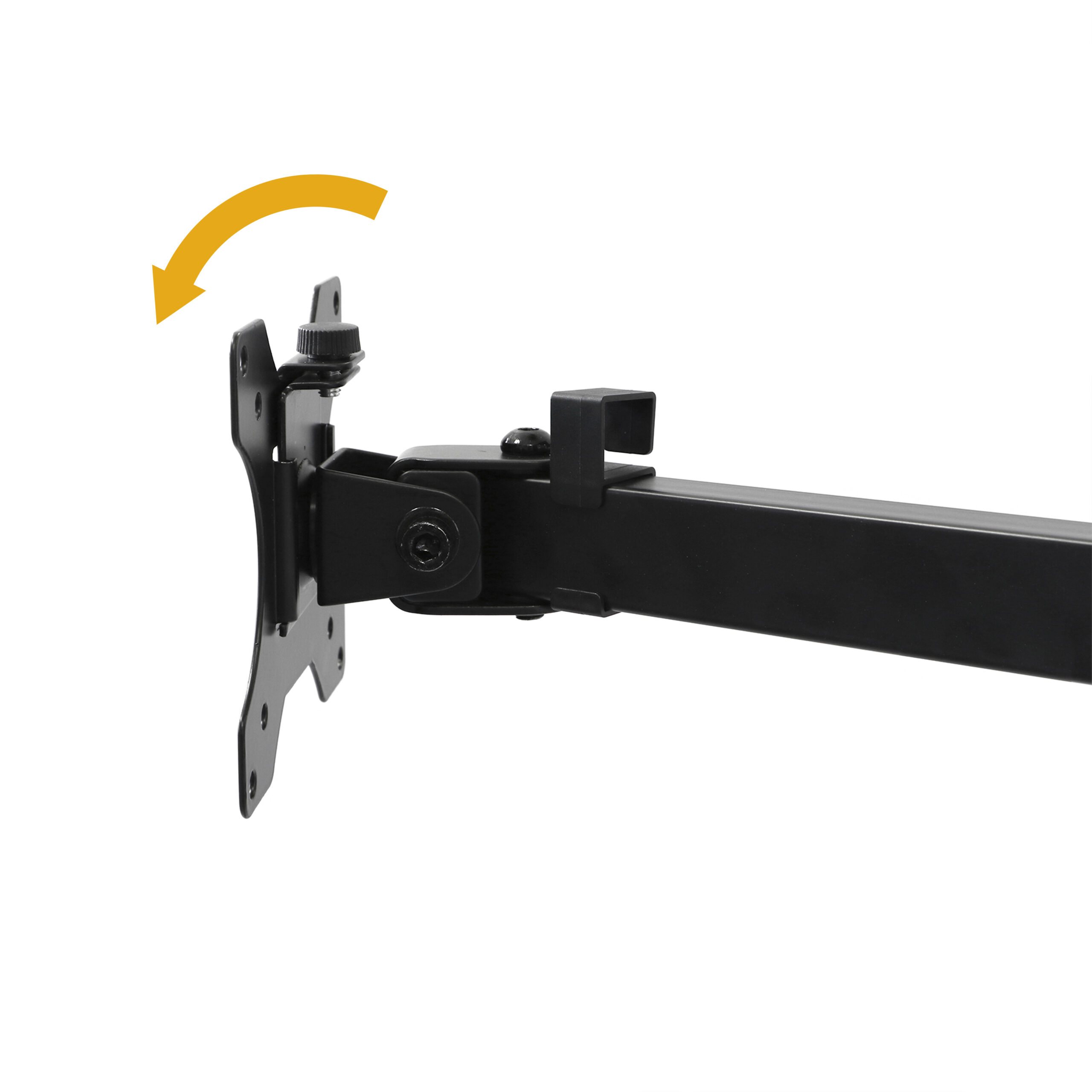 Suporte para monitor de 13 a 32 polegadas para mesa, basculante e giratório, até 8 kg, MAX VESA 75x75mm-100x100 mm, aço, preto. - Image 5