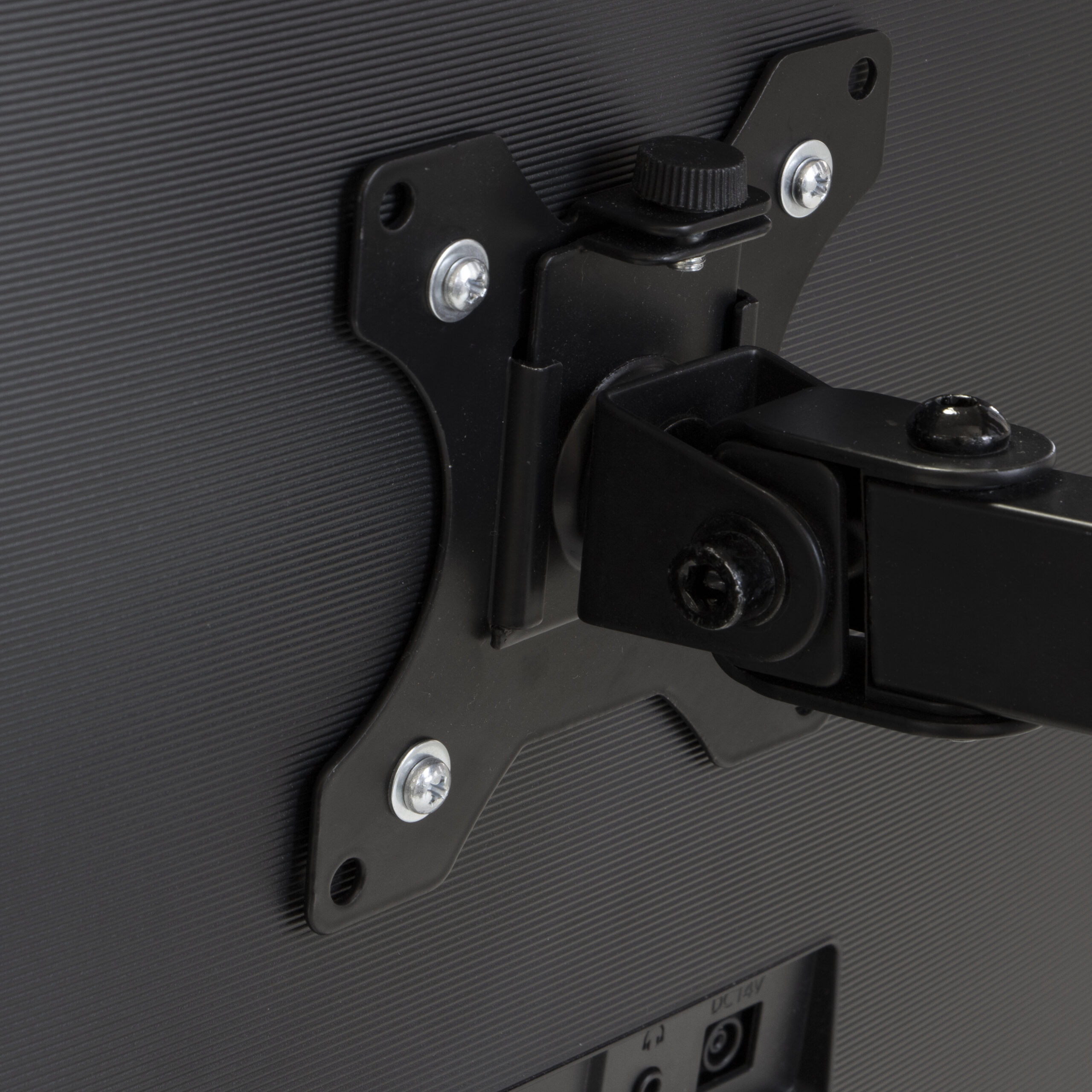 Suporte para monitor de 13 a 32 polegadas para mesa, basculante e giratório, até 8 kg, MAX VESA 75x75mm-100x100 mm, aço, preto. - Image 6