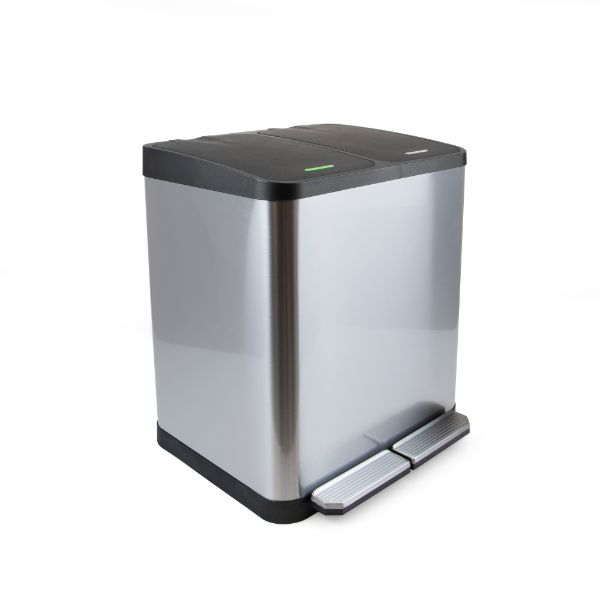 Balde exterior com 2/3 compartimentos em aço inox - Image 2