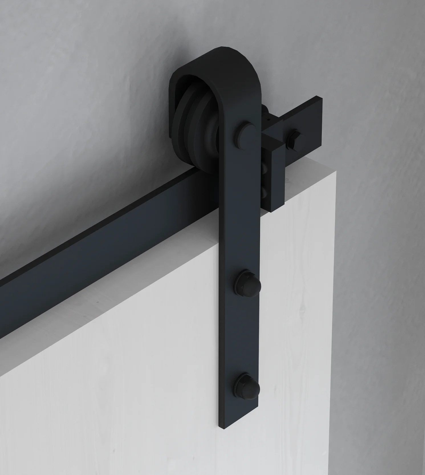 Sistema Barn para portas de correr suspensas, fecho suave, painéis não incluídos, 60 Kg, aço. - Image 7