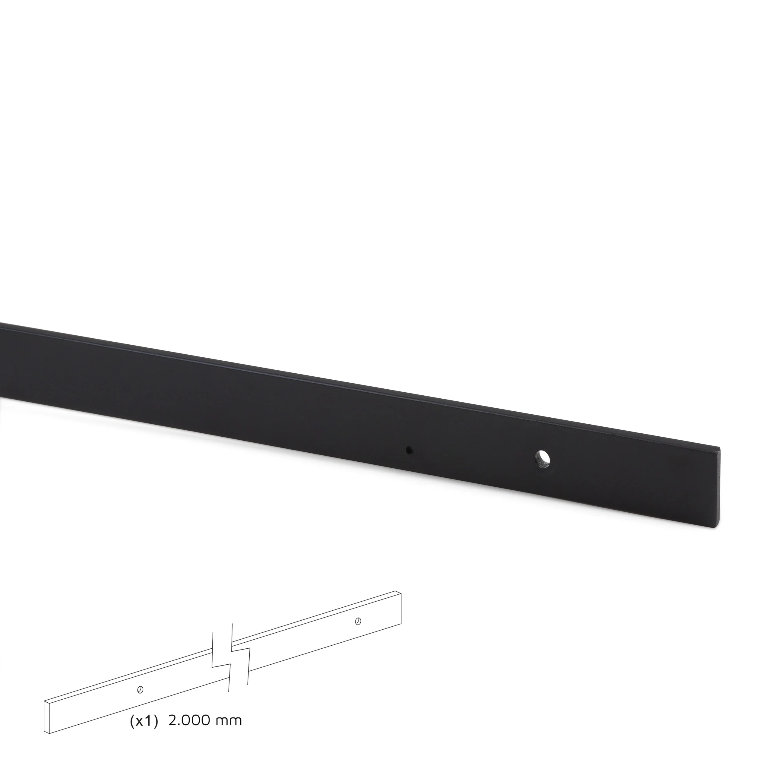 Sistema Barn para portas de correr suspensas, fecho suave, painéis não incluídos, 60 Kg, aço. - Image 8