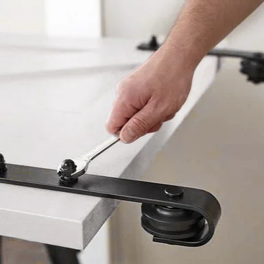 Sistema Barn para portas de correr suspensas, fecho suave, painéis não incluídos, 60 Kg, aço. - Image 10
