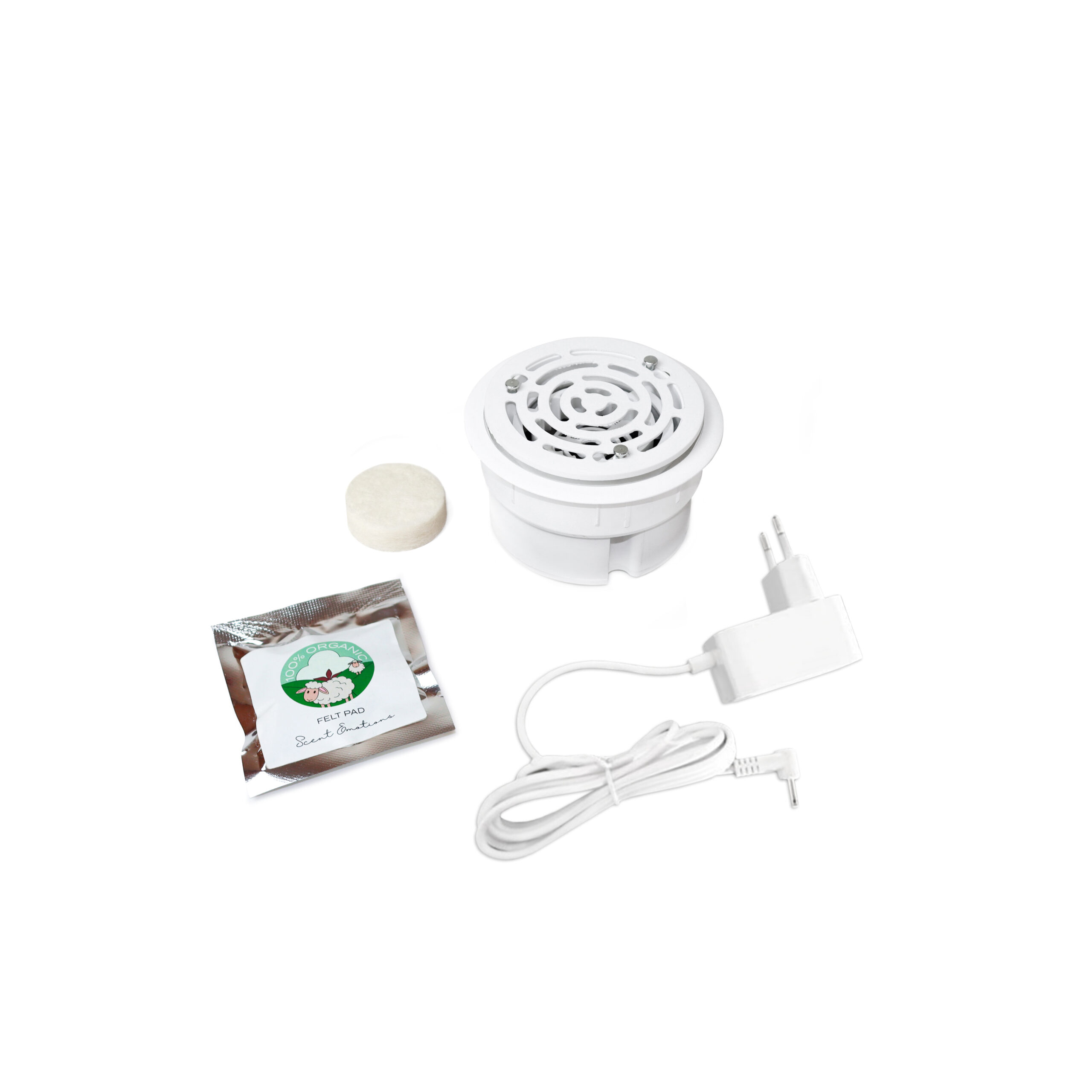 E-Fan ambientador, Ø 80, Plástico branco, Plástico - FCL