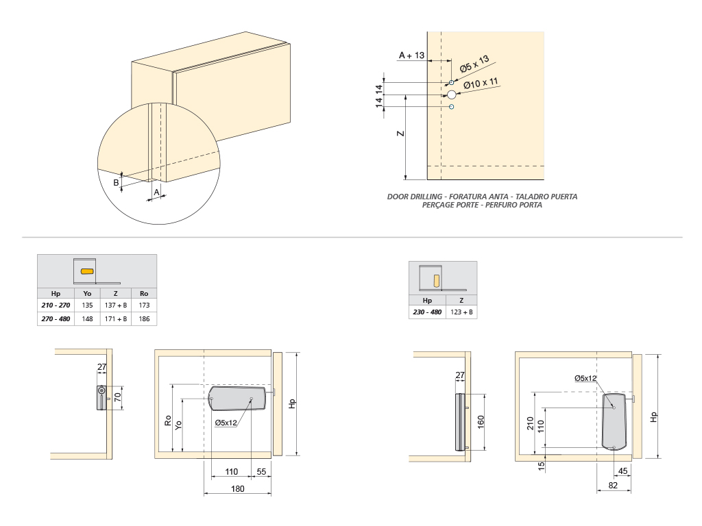 Mecanismo para portas rebatíveis Microwinch, cinza, Aço e Plástico - Image 5