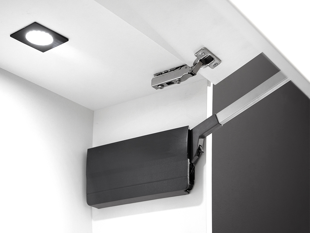 Bússola para levantar portas Agile Flap, Plástico gris antracite, Aço, 1 ud. - Image 2