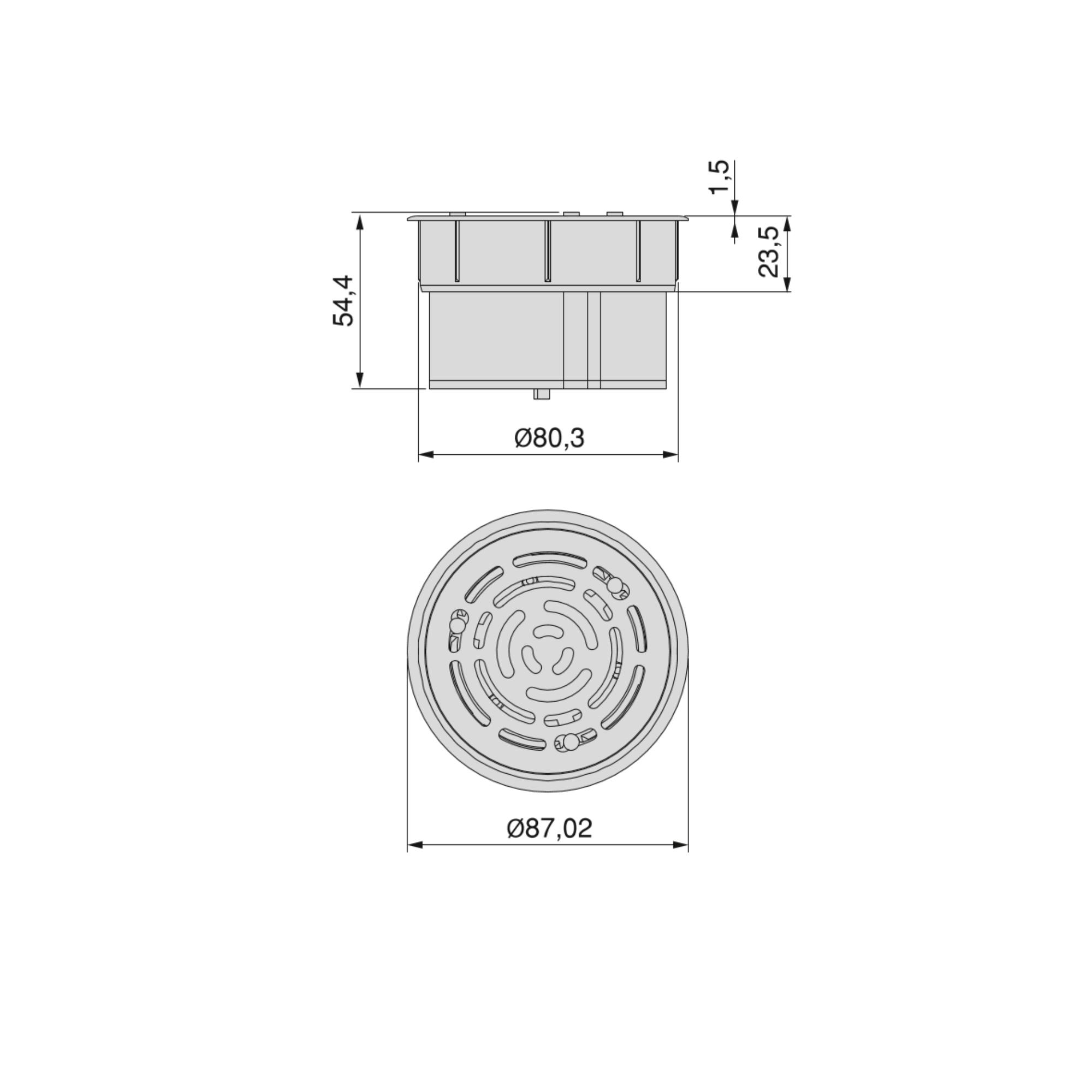 E-Fan ambientador, Ø 80, Plástico branco, Plástico, 1 ud. - Image 7