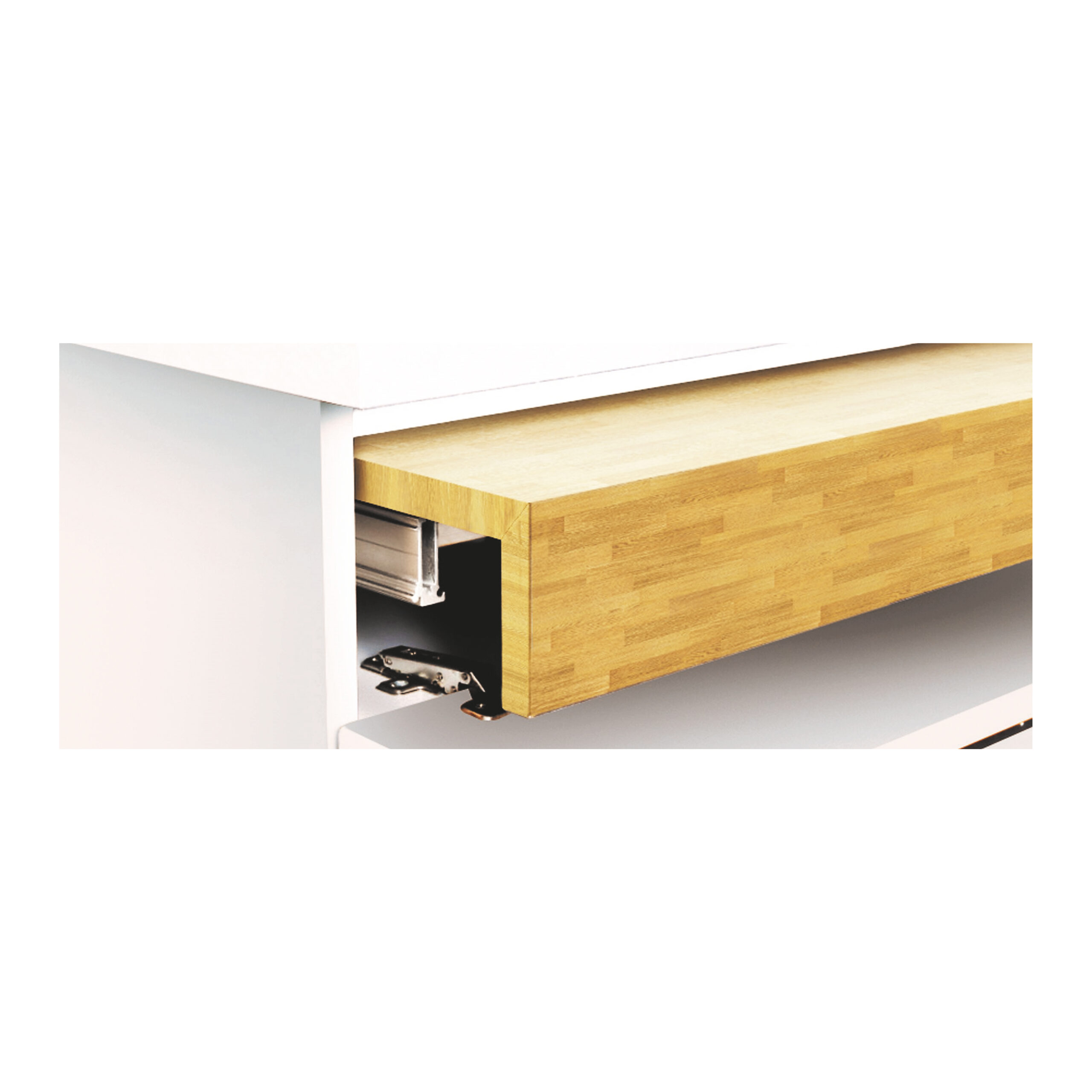 Corrediças para mesa extensível e elevatória Oplà Top, Champanhe anodizado, Alumínio, 1 ud. - Image 3
