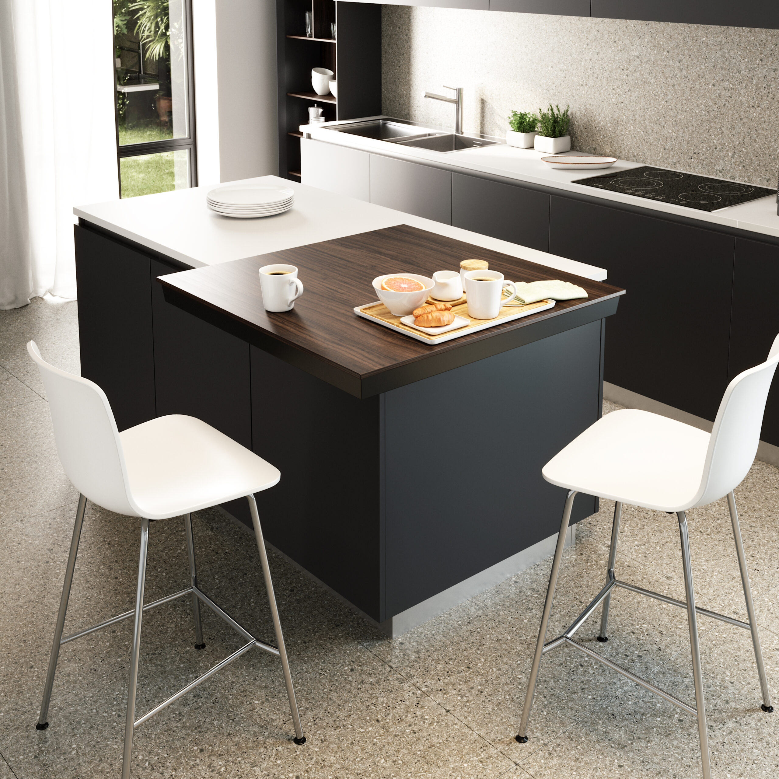 Corrediças para mesa deslizante Corner, Champanhe anodizado, Alumínio, 1 ud. - Image 3