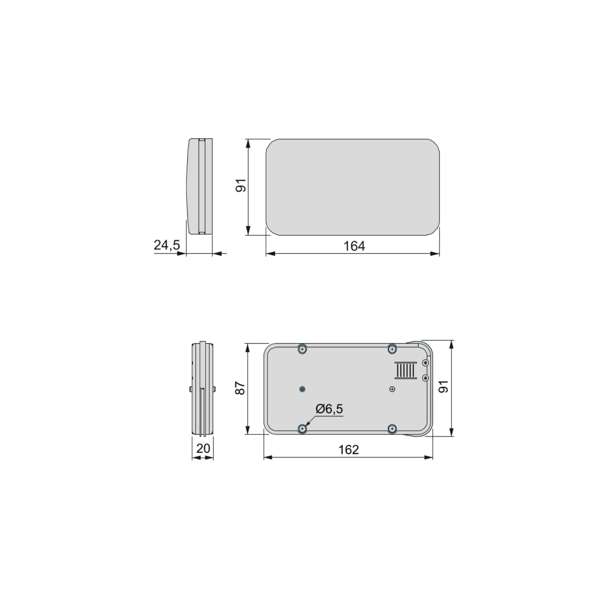 Mecanismo para portas basculantes Miniwinch com tampa, cinza, Aço e Plástico, 1 ud. - Image 6