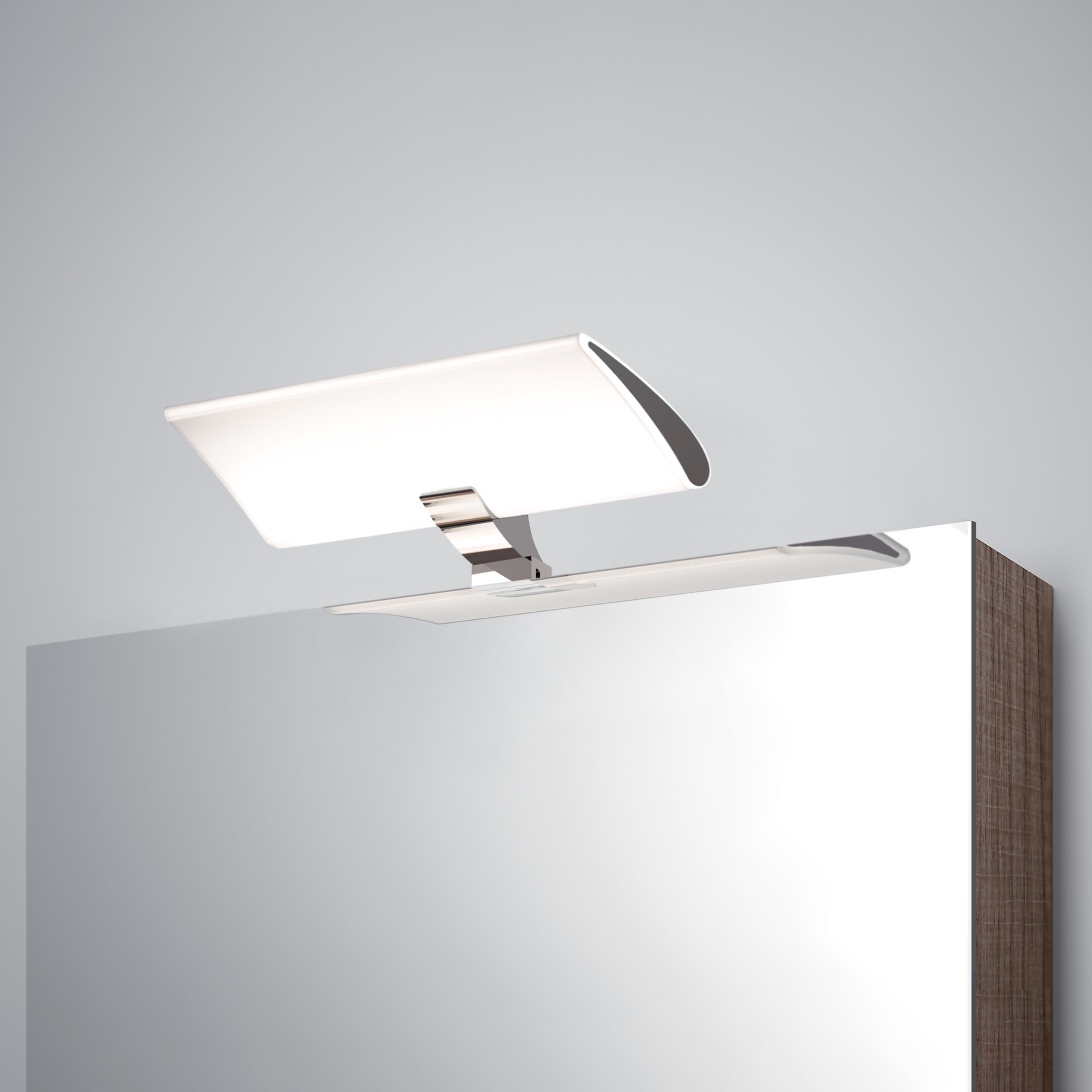 Foco LED para espelho de banho Aries (AC 230V 50Hz), 7 W, Cromado, Plástico e Alumínio - Image 2