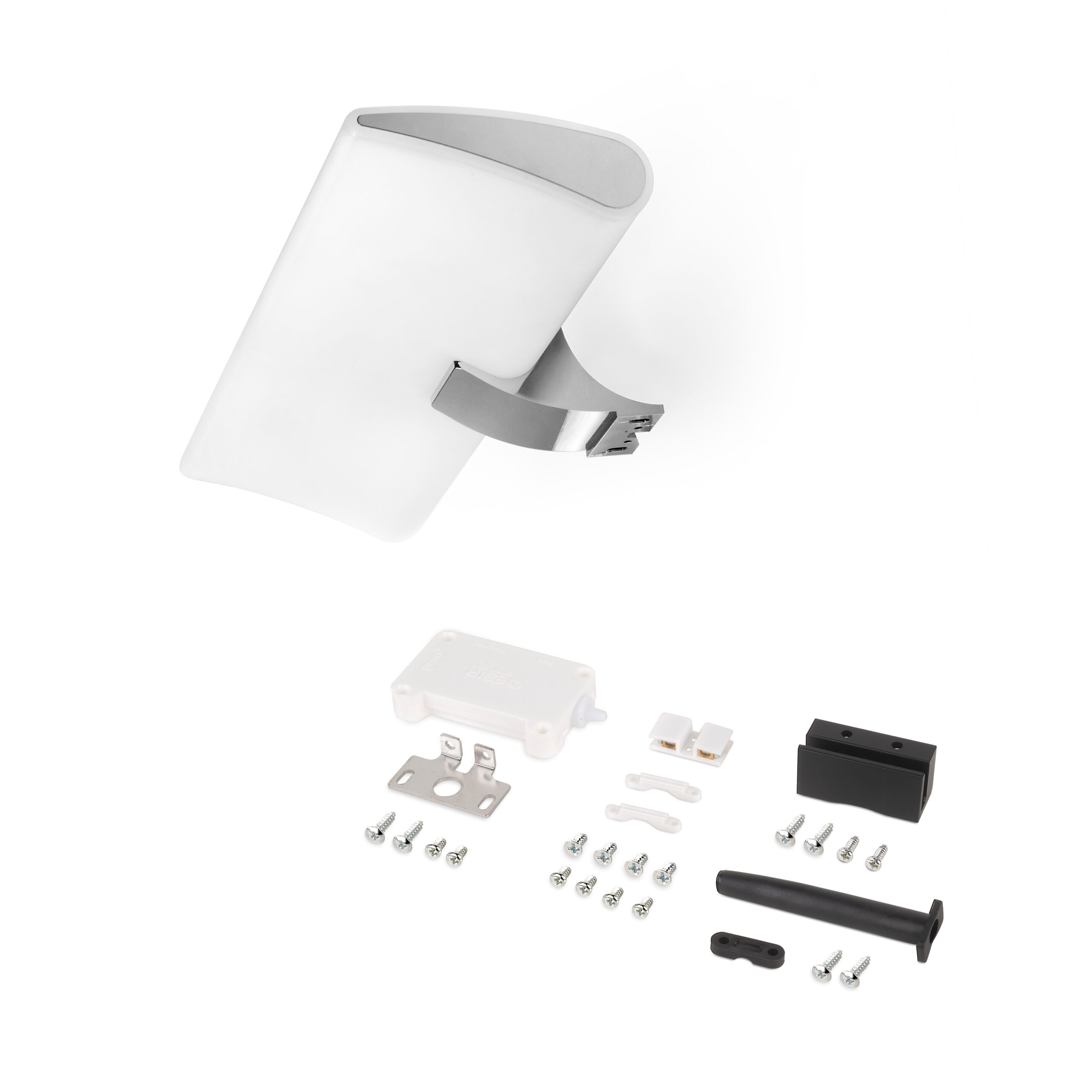 Foco LED para espelho de banho Aries (AC 230V 50Hz), 7 W, Cromado, Plástico e Alumínio