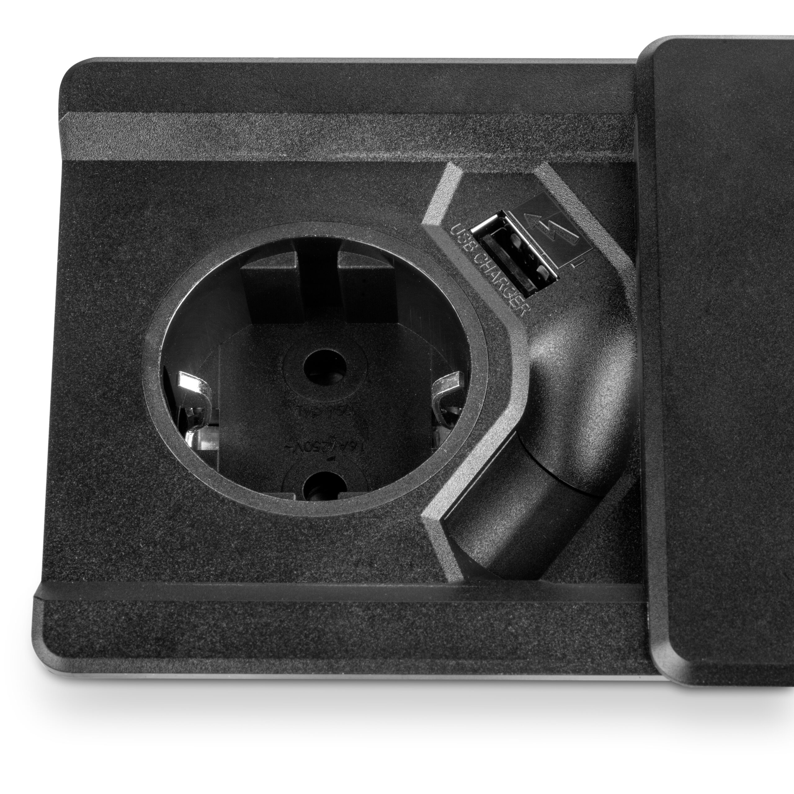 Multiconector Square 80, Pintado preto, Plástico, 1 ud. - Image 7