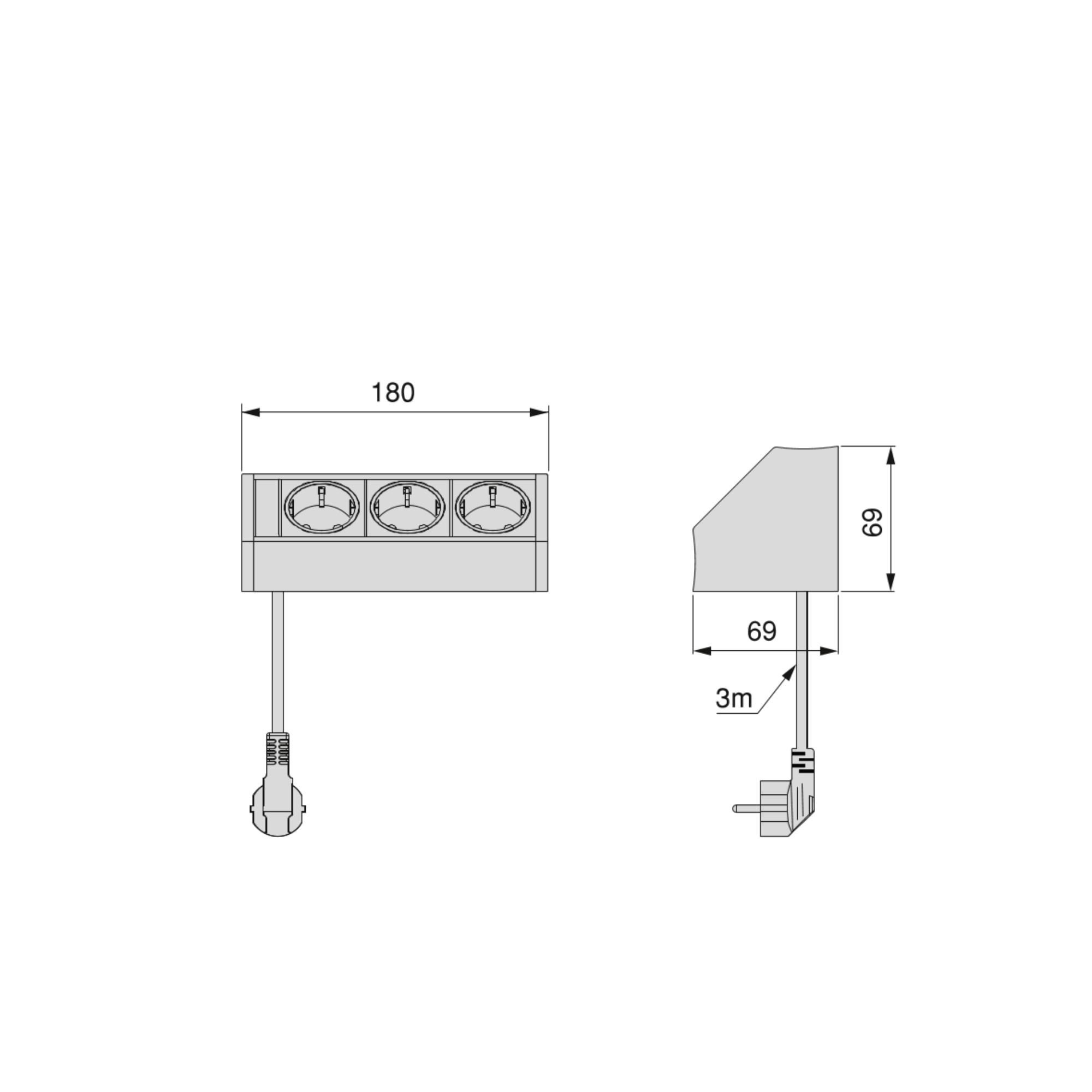 Multiconector V Dock, Anodizado mate, Plástico e Alumínio, 1 ud. - Image 6
