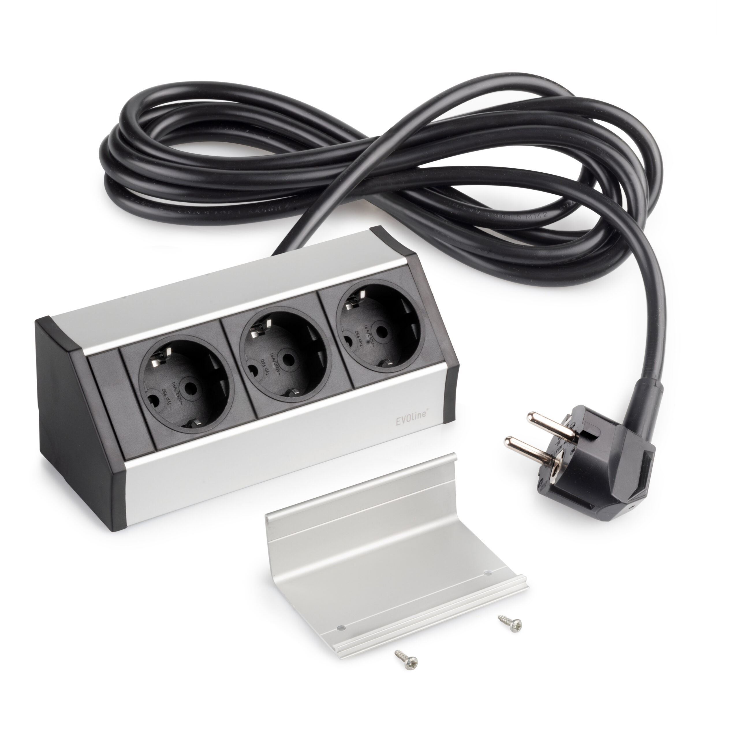 Multiconector V Dock, Anodizado mate, Plástico e Alumínio, 1 ud.