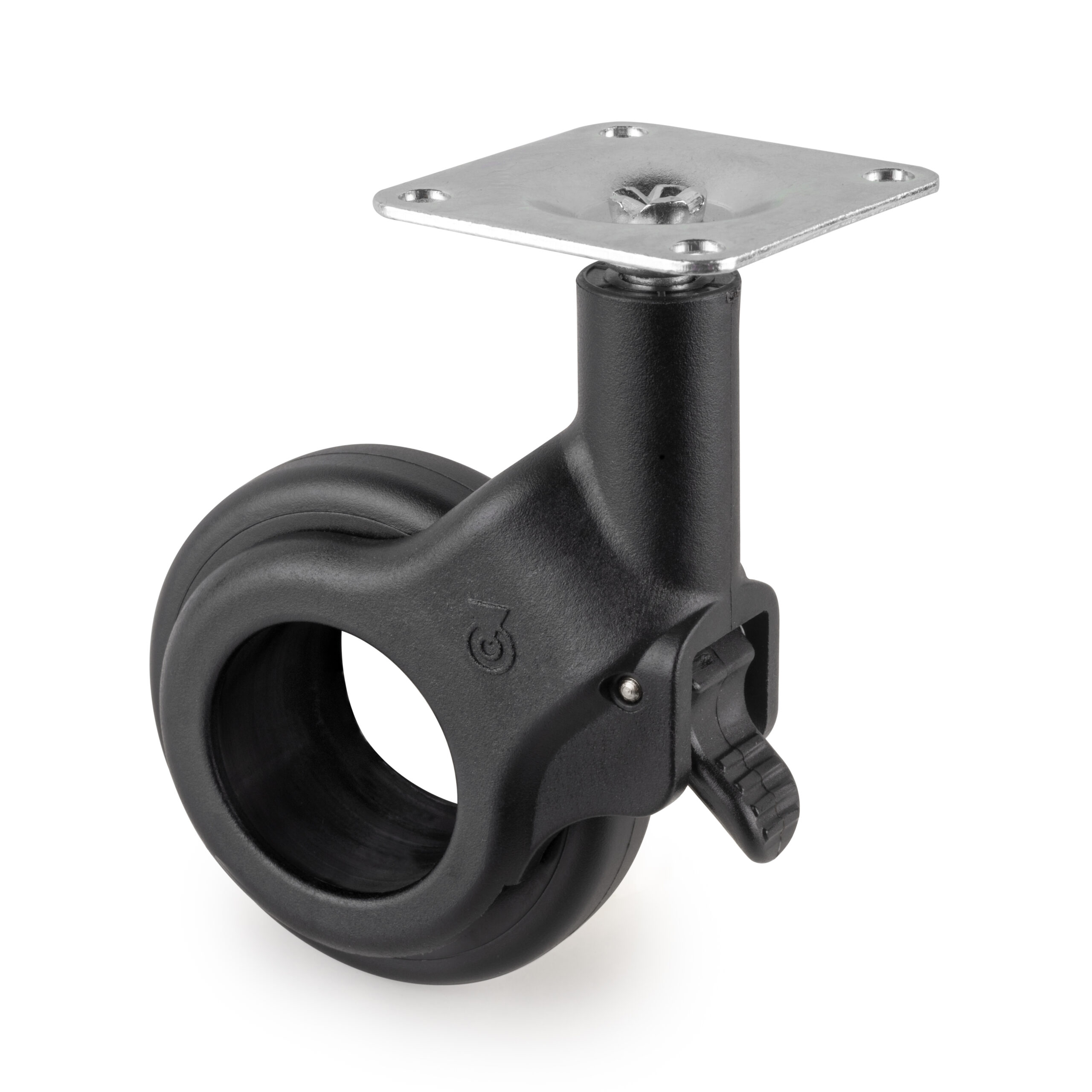 Kit de rodas Hole 2 com placa de montagem, Ø 60, Aço e Plástico - Image 6